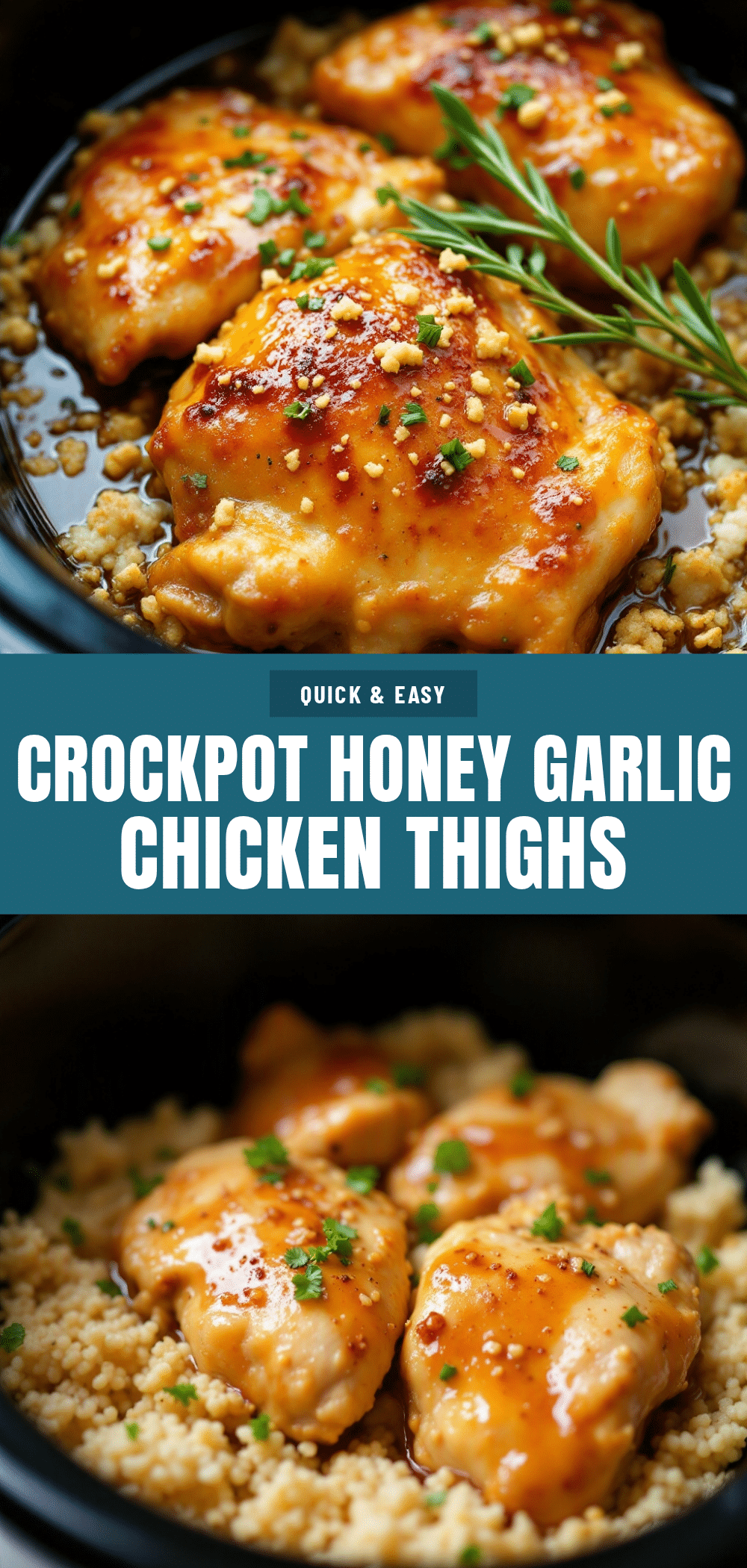 crockpot honey garlic chicken thighs recipe