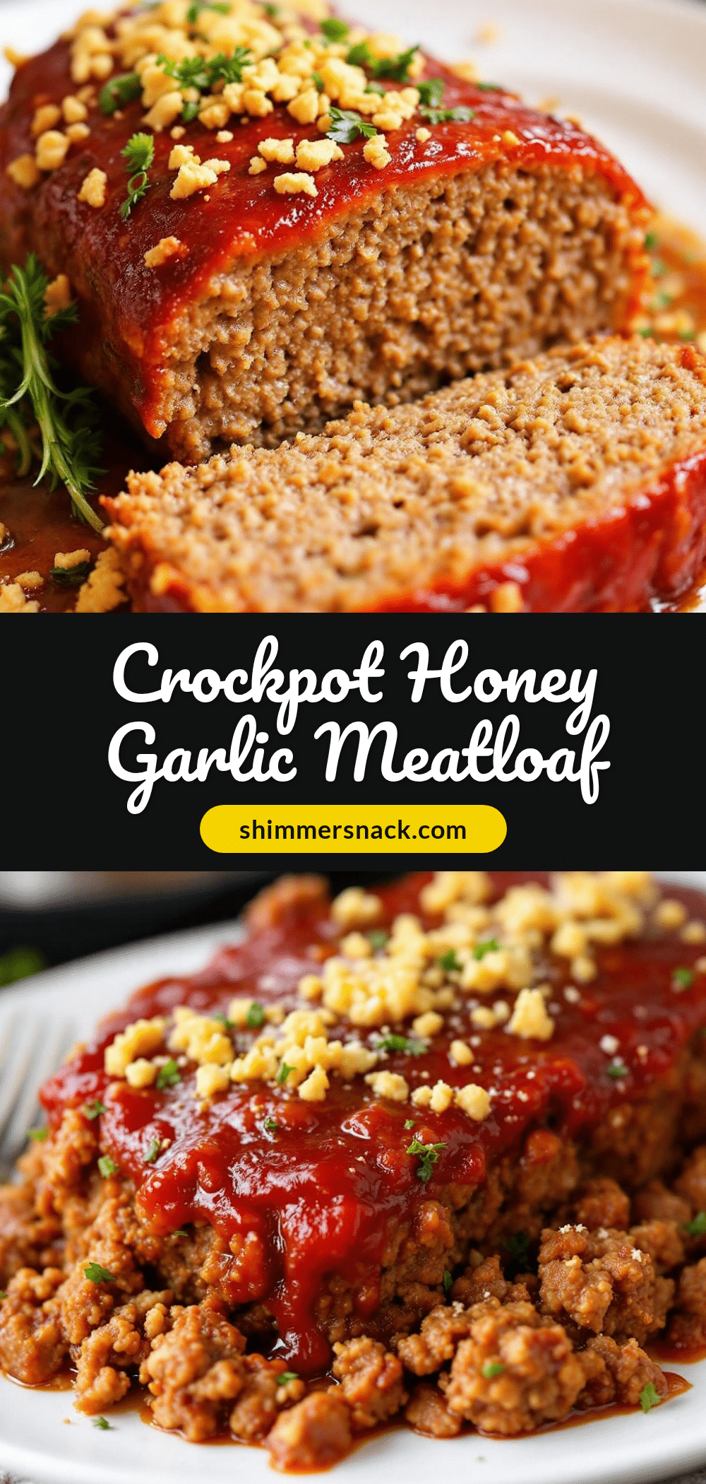 crockpot honey garlic meatloaf recipe