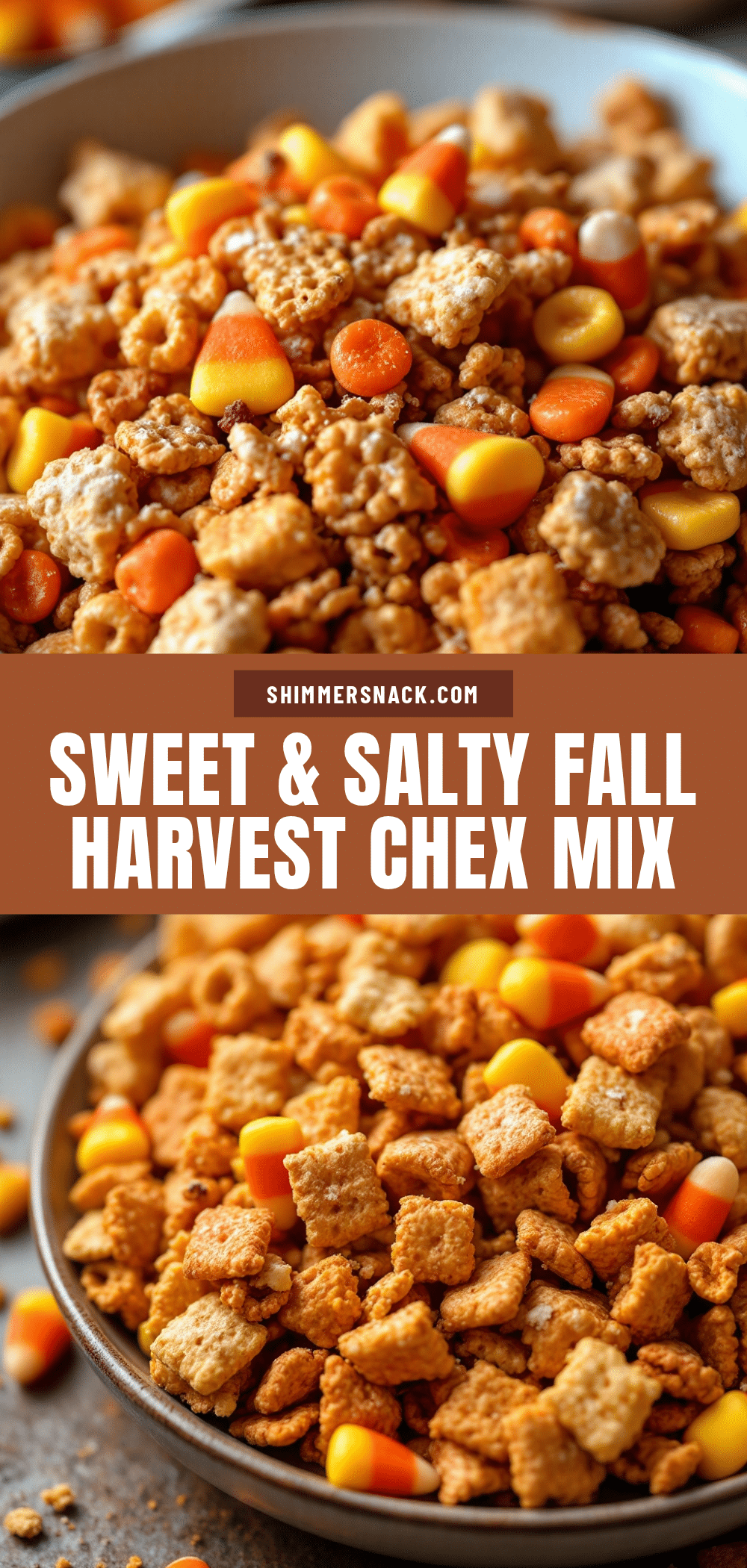 Fall harvest Chex mix recipe