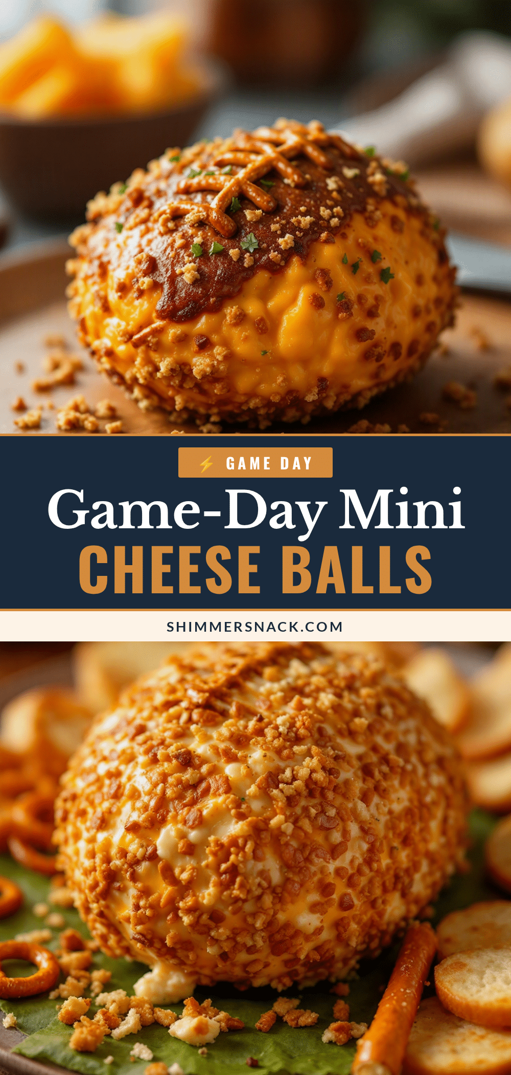 football cheese ball recipe
