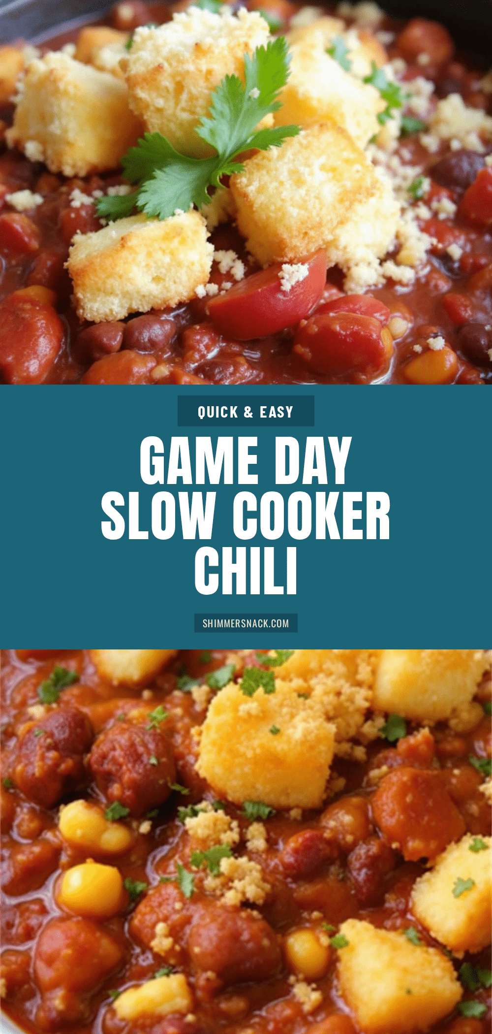 game day slow cooker chili recipe