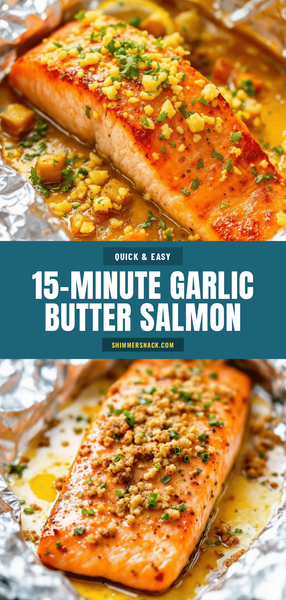 garlic butter salmon in foil recipe