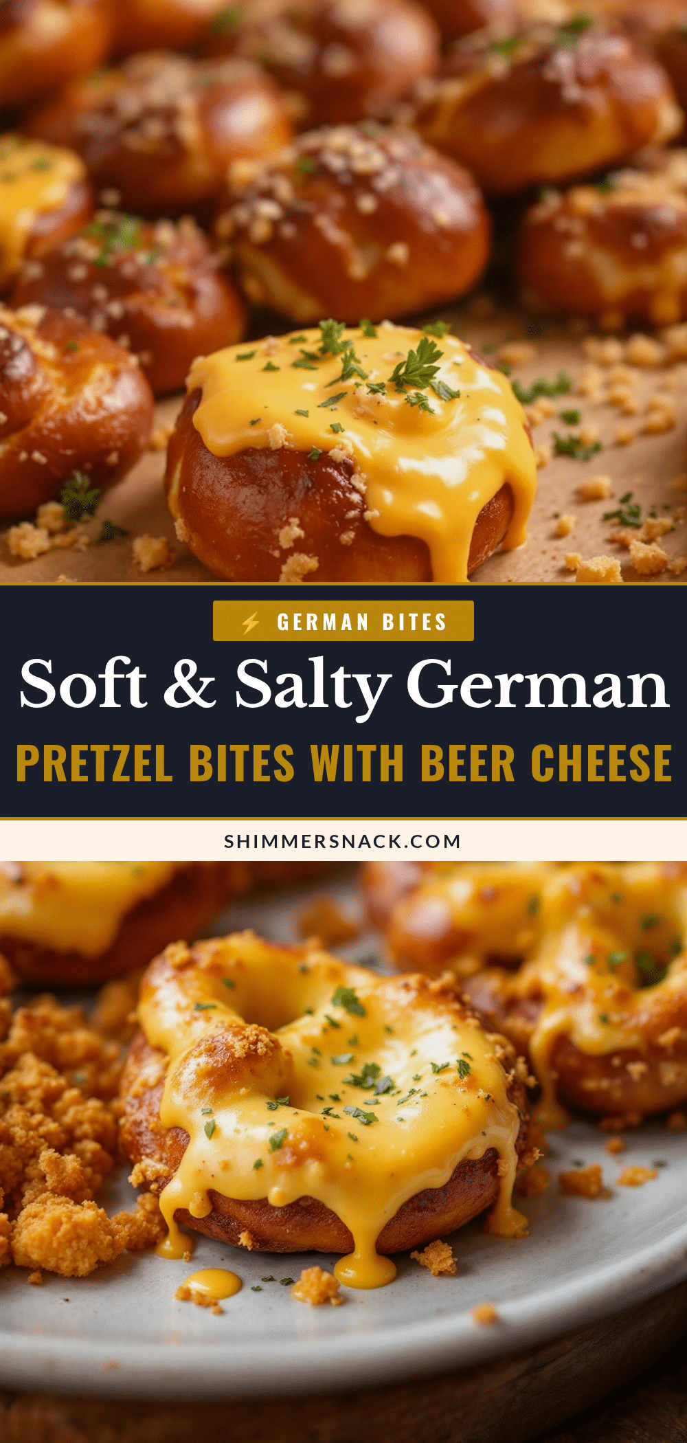 German pretzel bites with beer cheese recipe