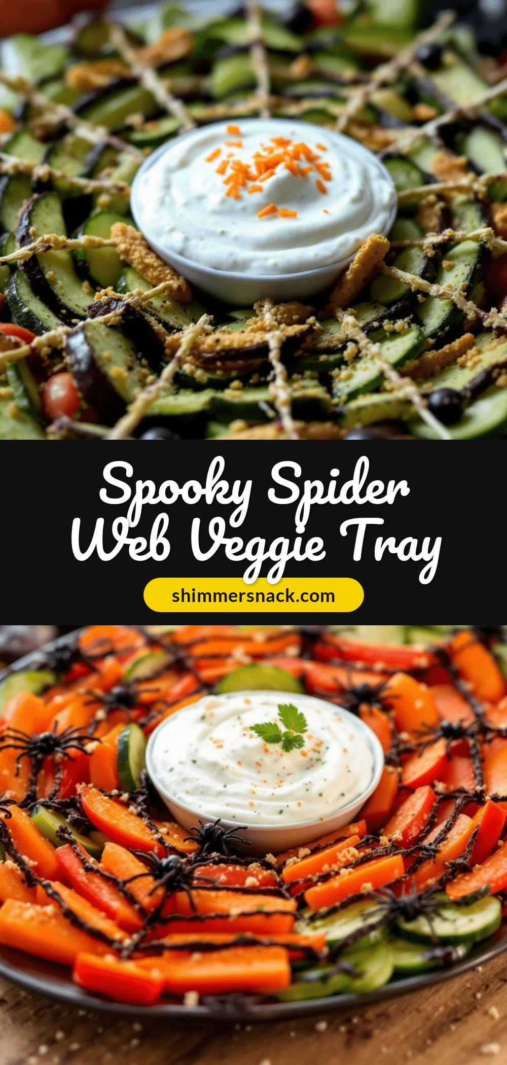 Halloween Veggie Tray recipe