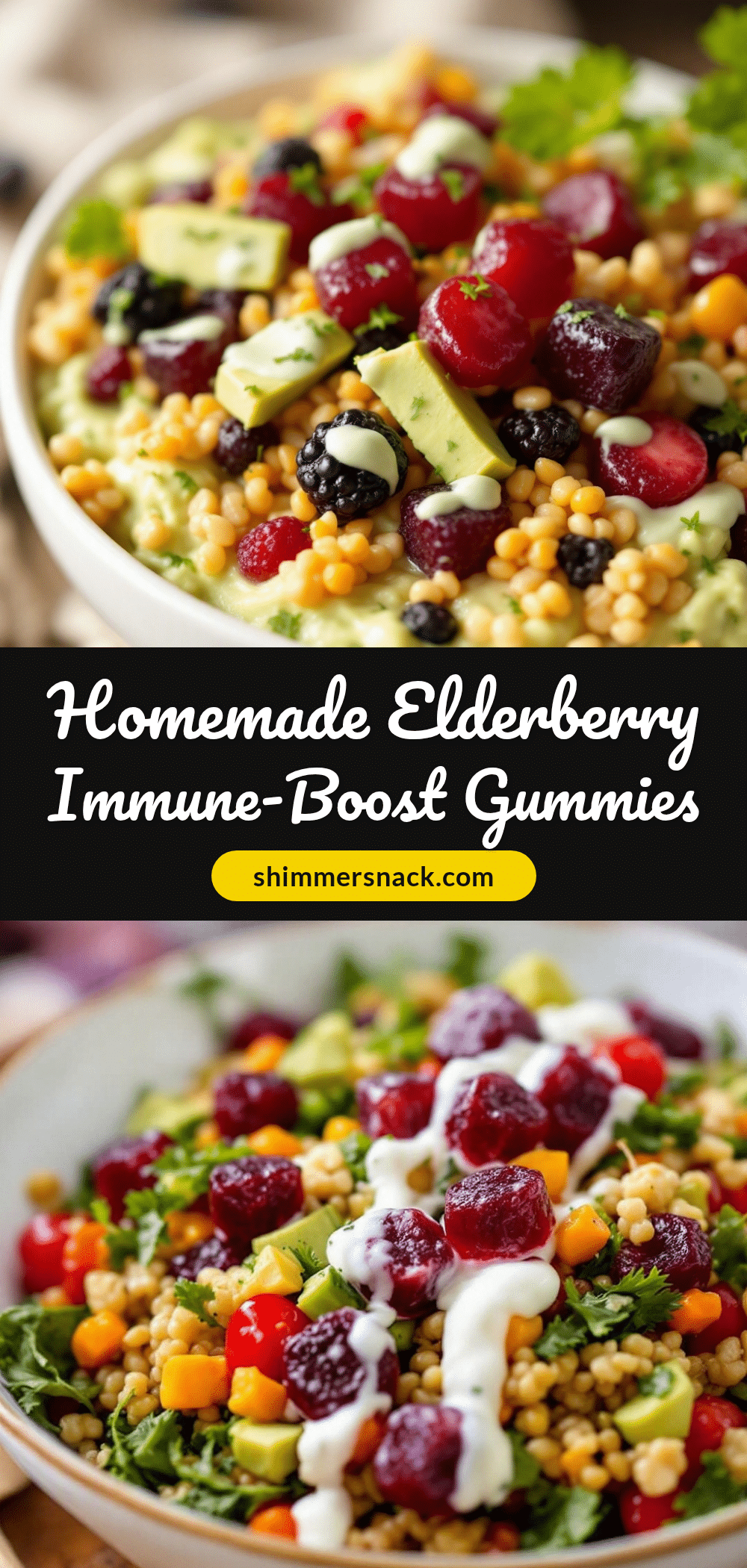 healthy homemade elderberry immune-boost gummies recipe