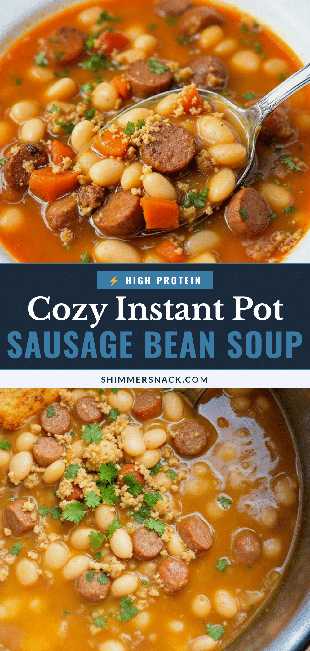 Instant Pot sausage and white bean soup recipe