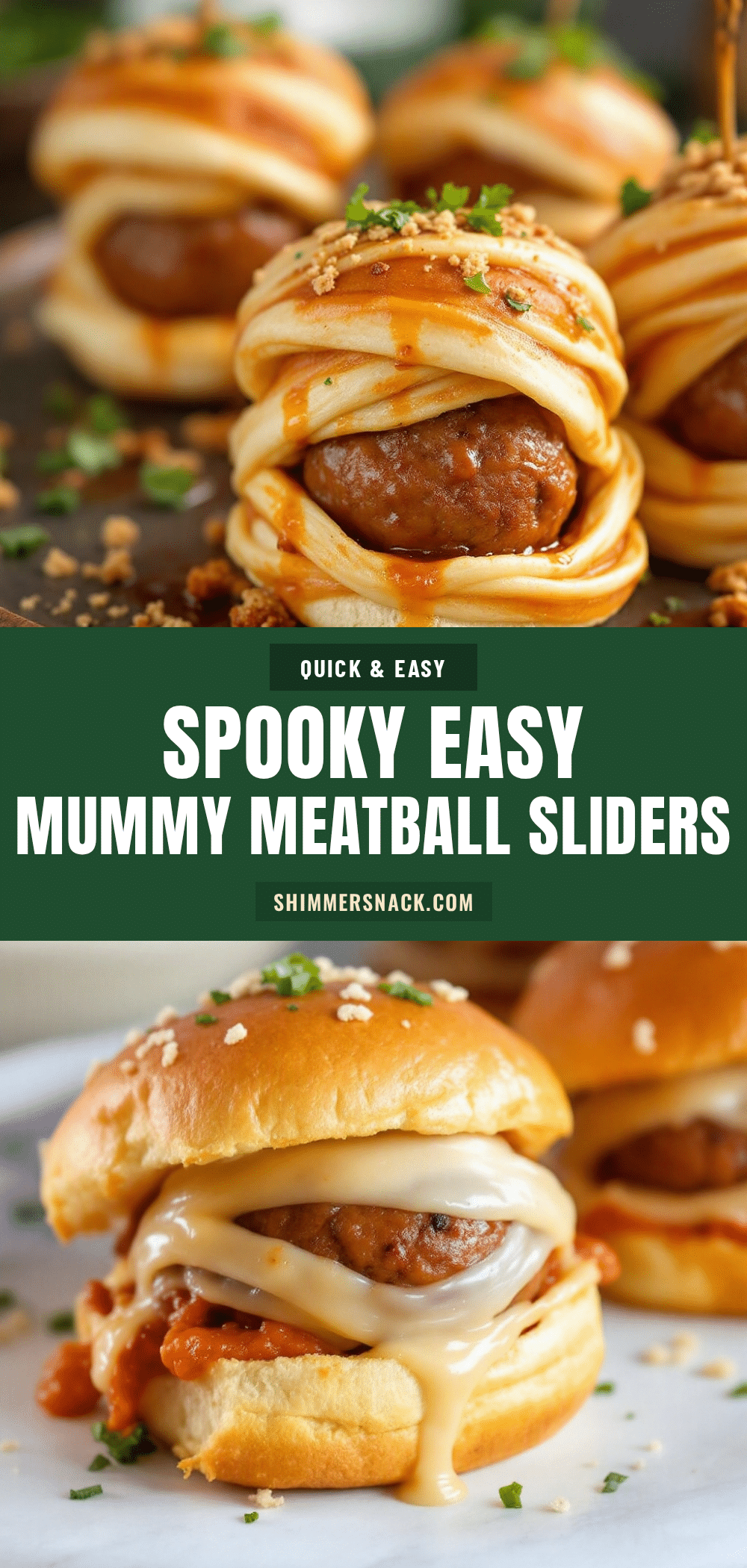 mummy meatball sliders recipe