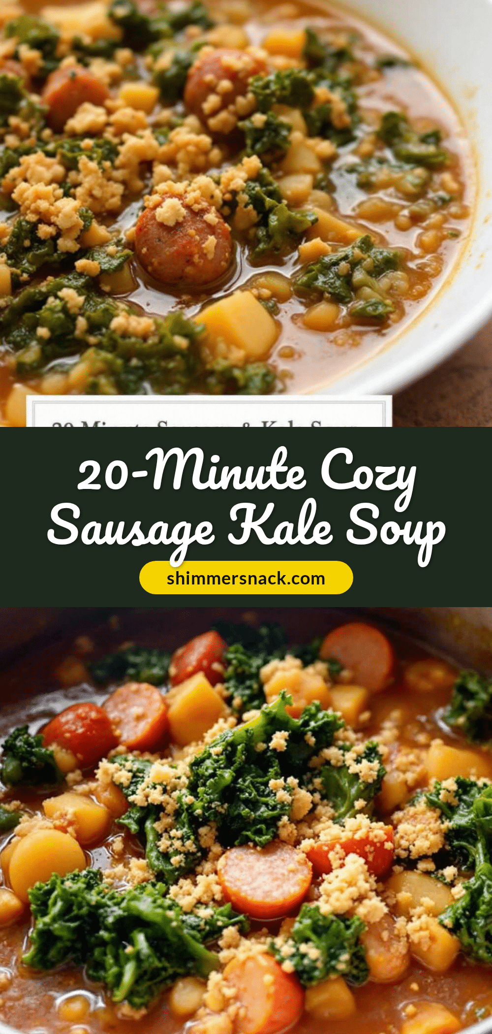 one pot sausage and kale soup recipe