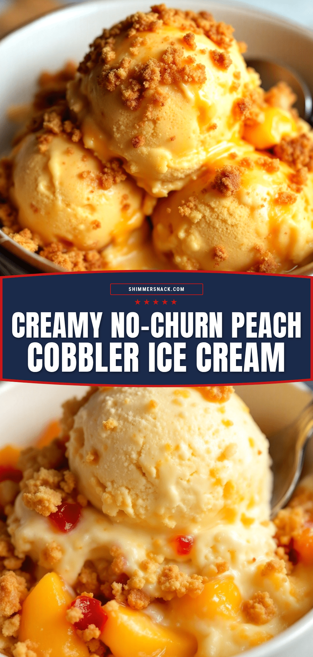 peach cobbler ice cream recipe