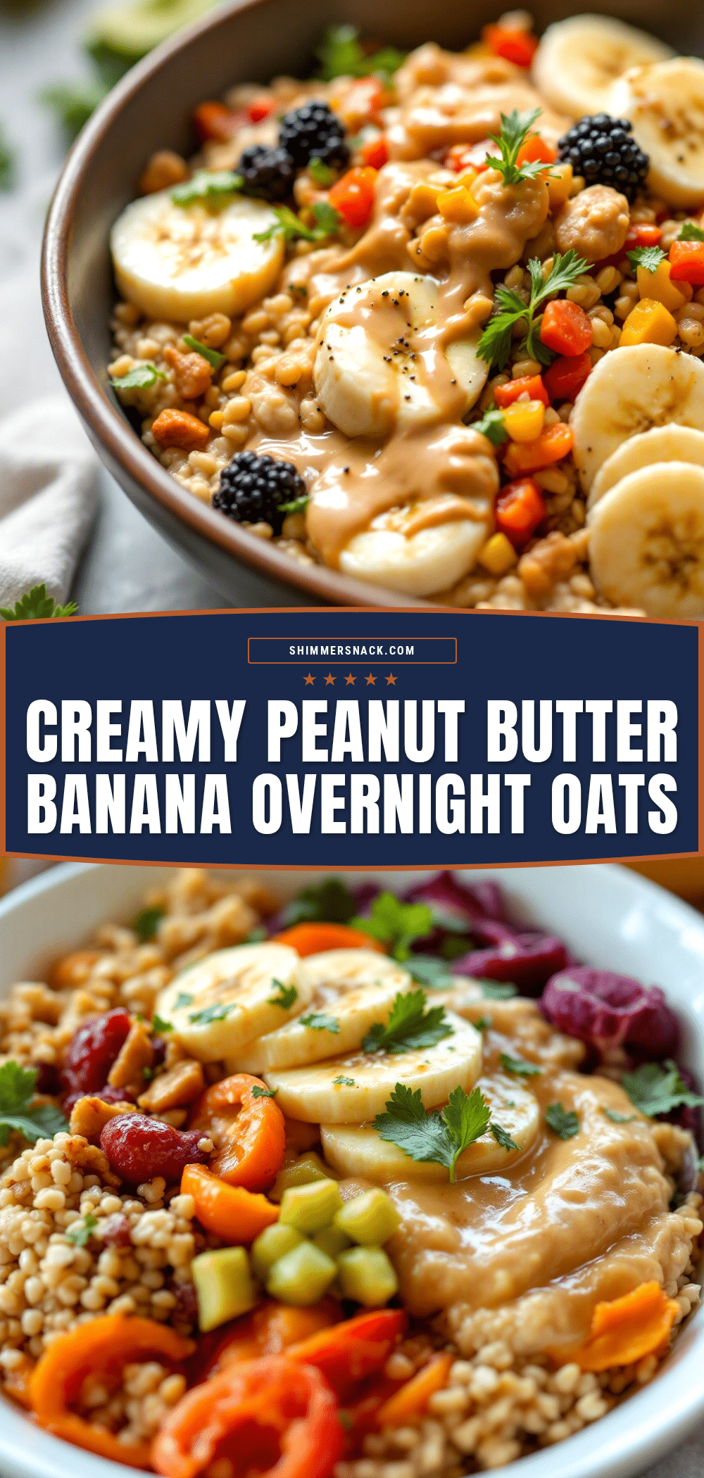 peanut butter banana overnight oats recipe