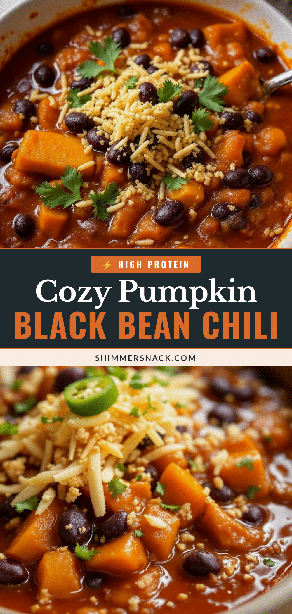 pumpkin black bean chili recipe