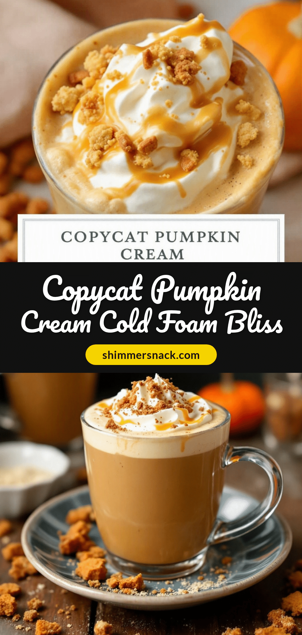 pumpkin cream cold foam coffee recipe