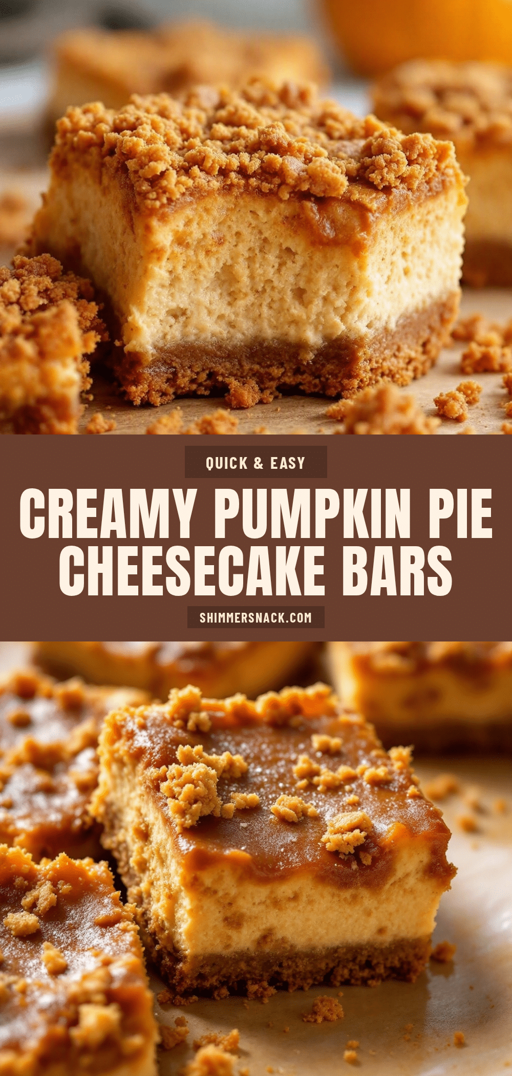 pumpkin pie cheesecake bars recipe