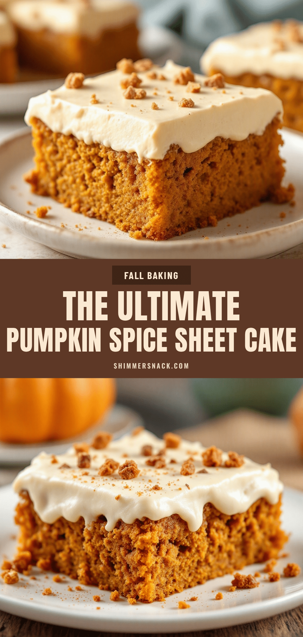 pumpkin spice sheet cake recipe