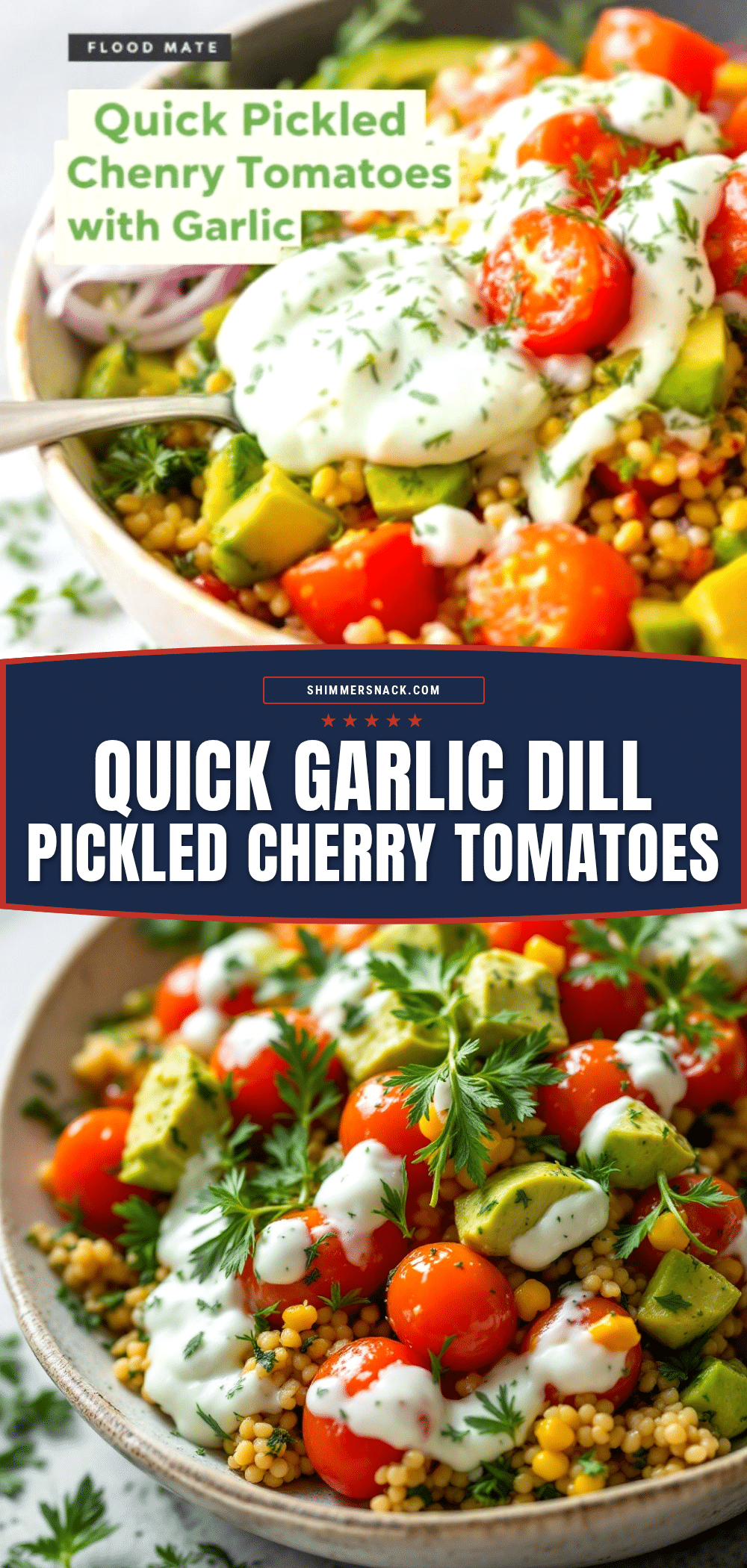 quick pickled cherry tomatoes with garlic and dill recipe
