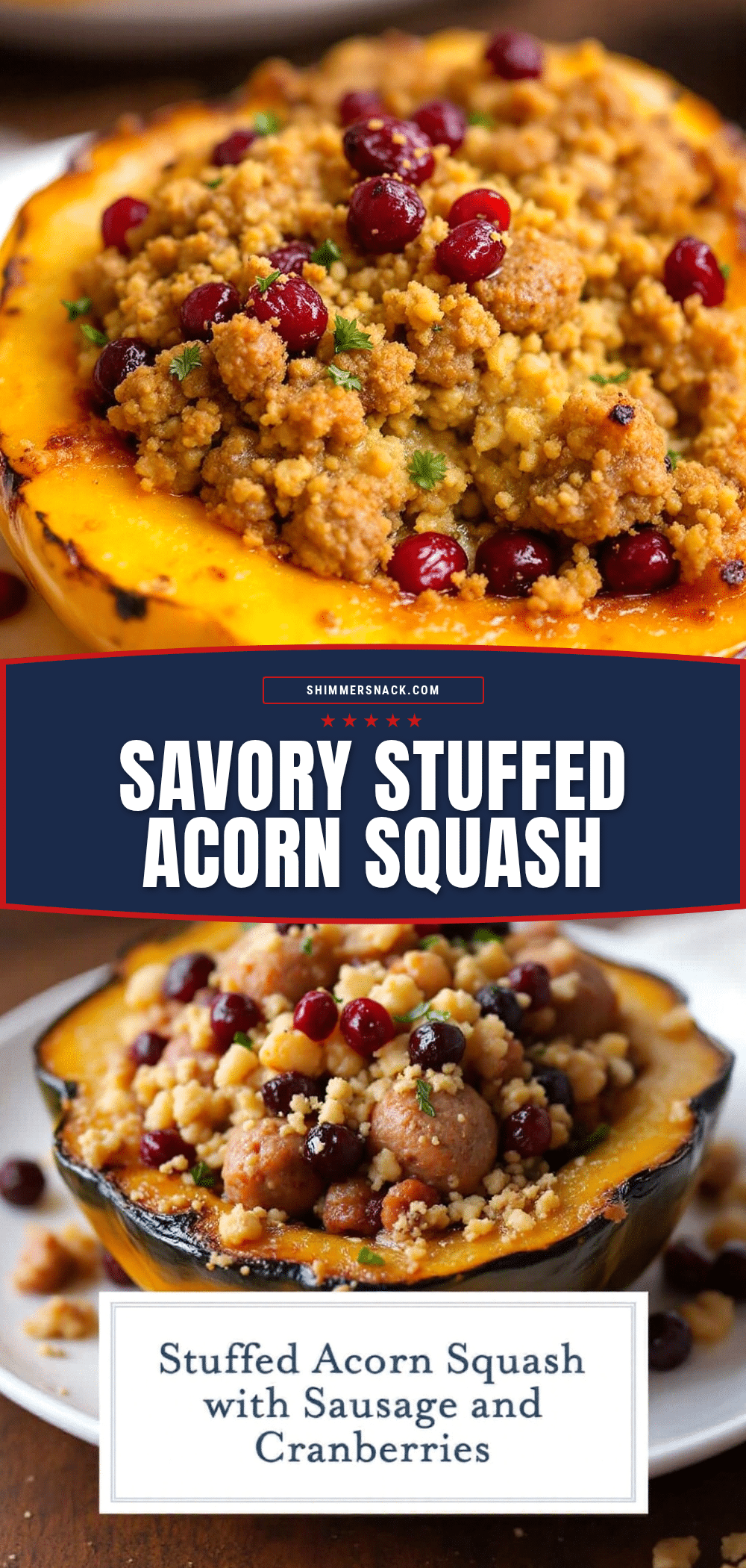 savory stuffed acorn squash recipe
