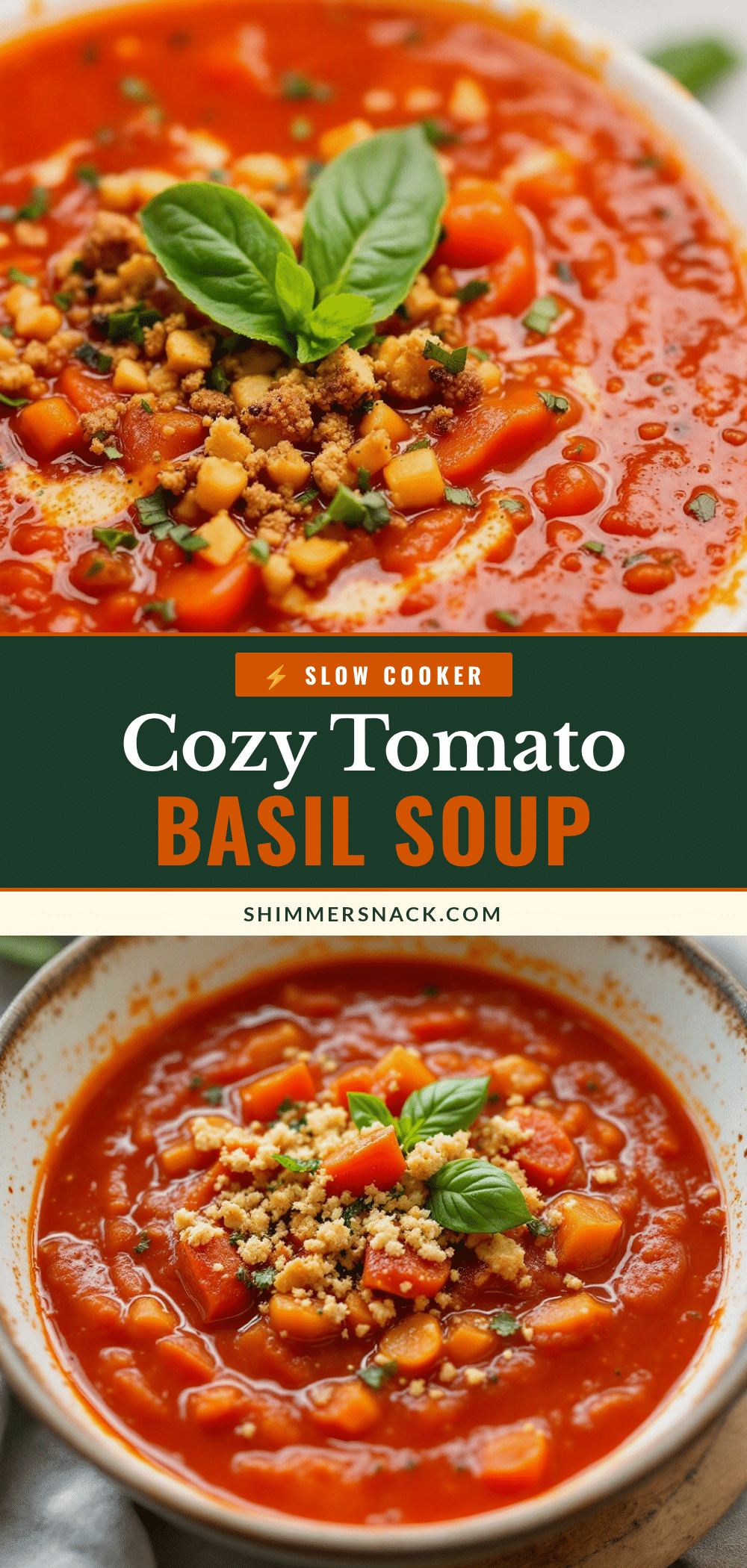 slow cooker tomato basil soup recipe