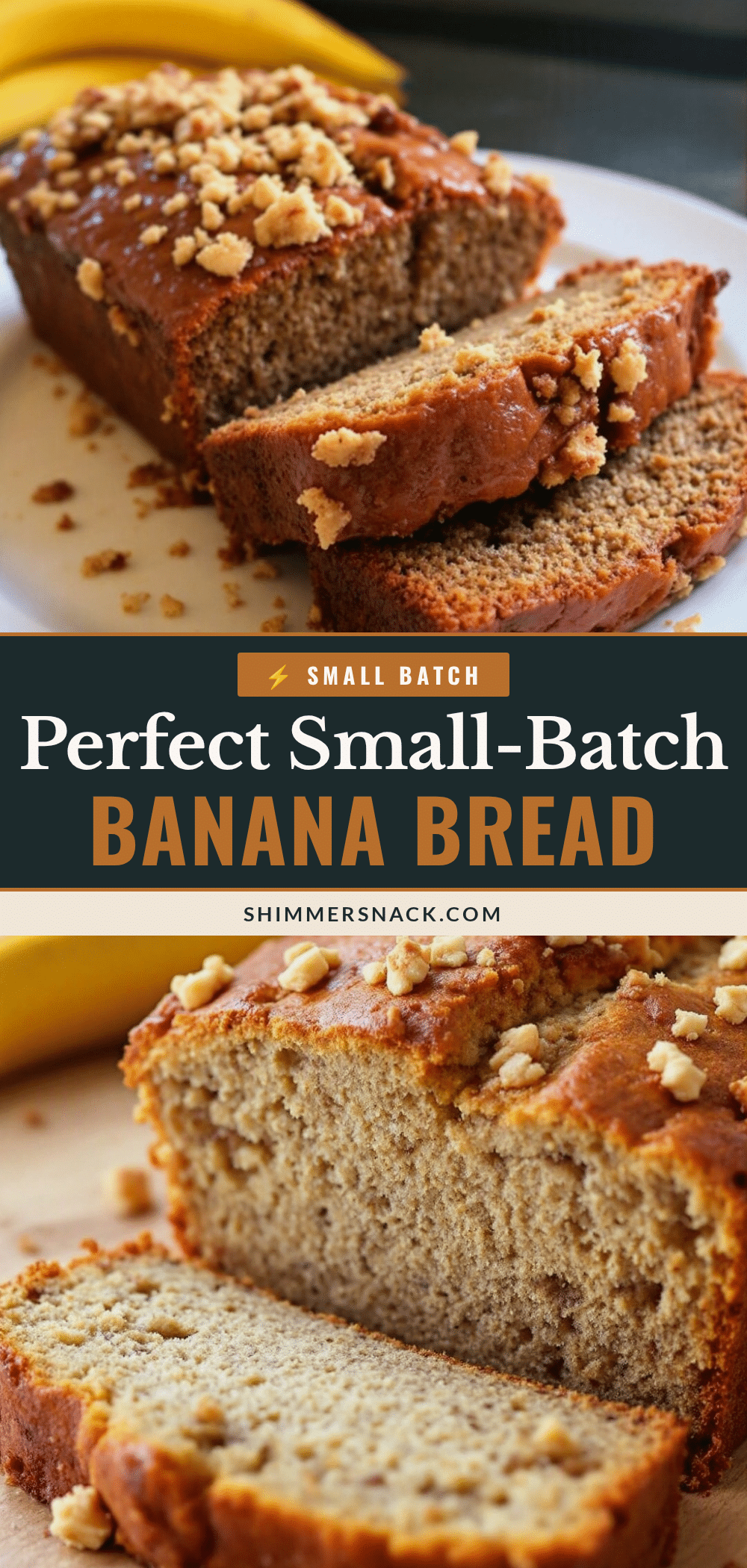 small-batch banana bread recipe