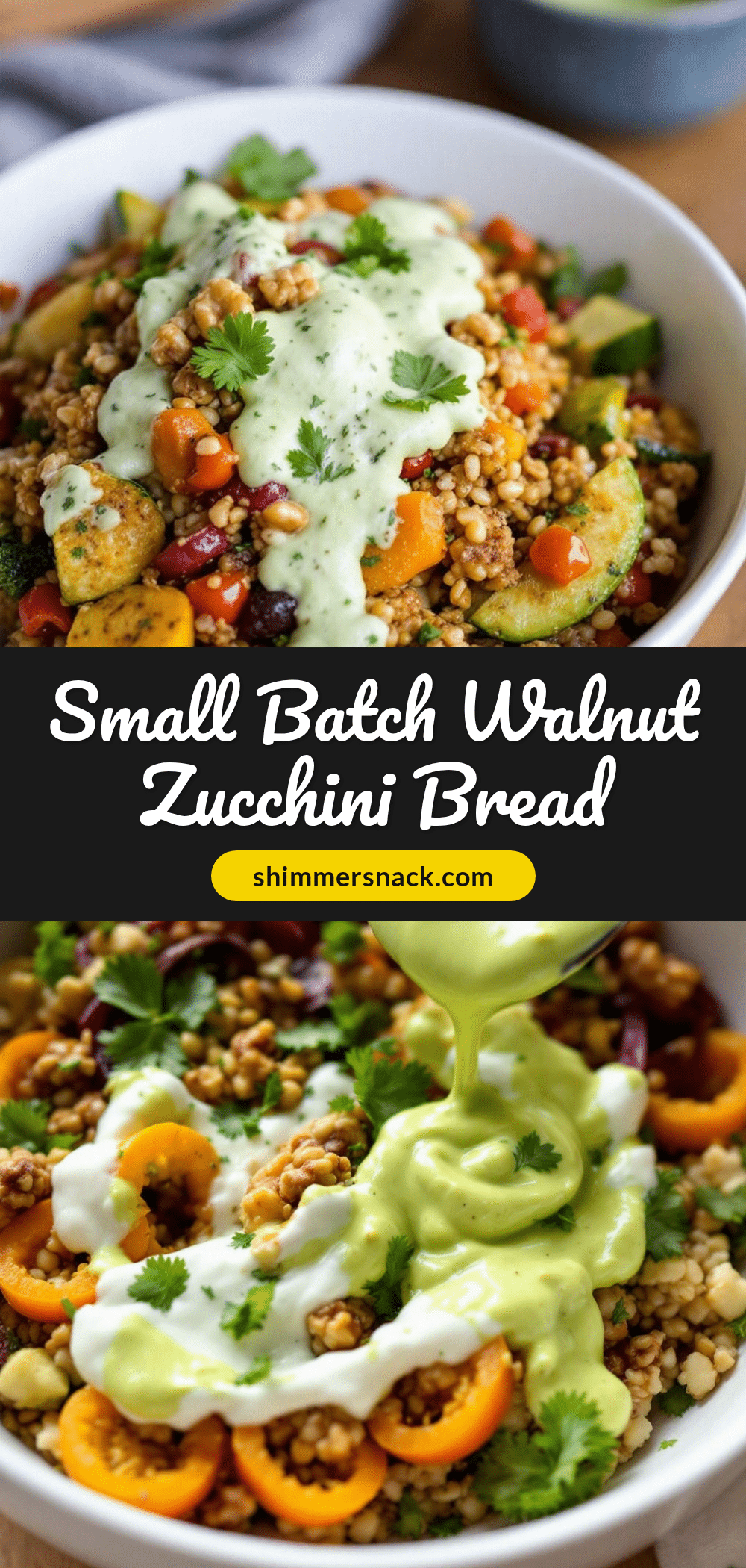 small-batch zucchini bread with walnuts recipe