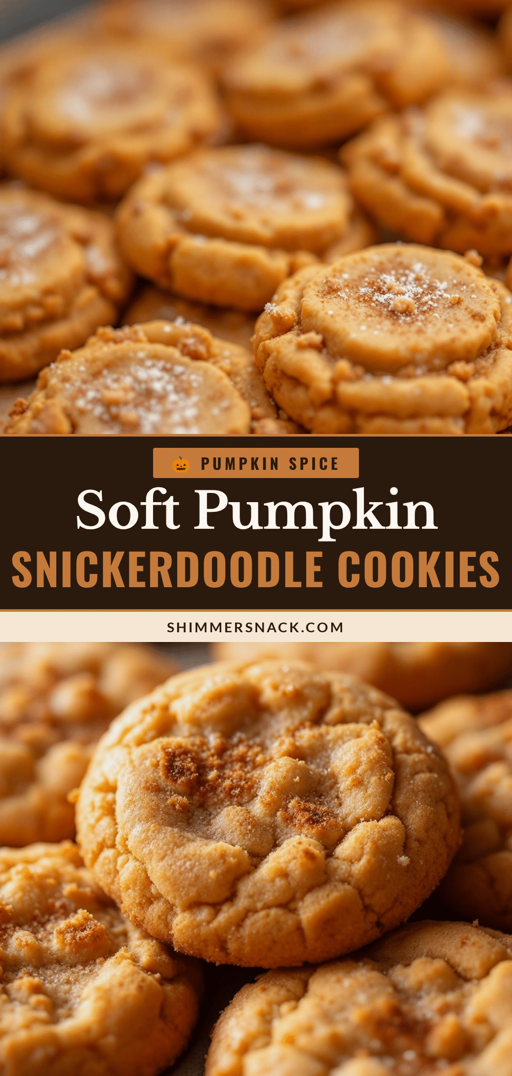 Soft Pumpkin Snickerdoodle Cookies recipe