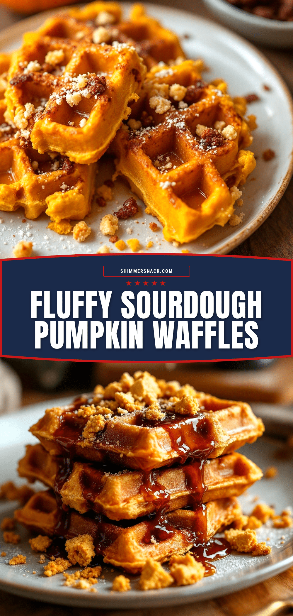 sourdough pumpkin waffles recipe