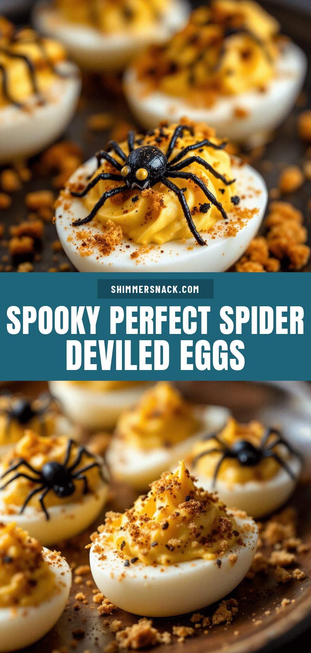 spider deviled eggs recipe