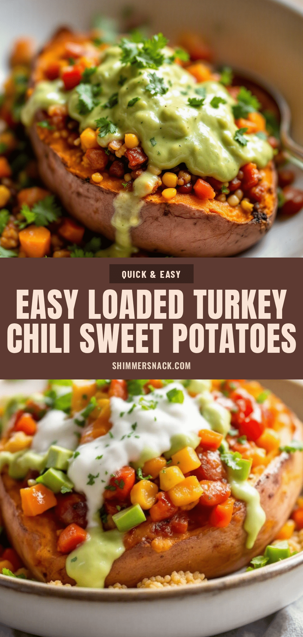 turkey chili stuffed sweet potatoes recipe