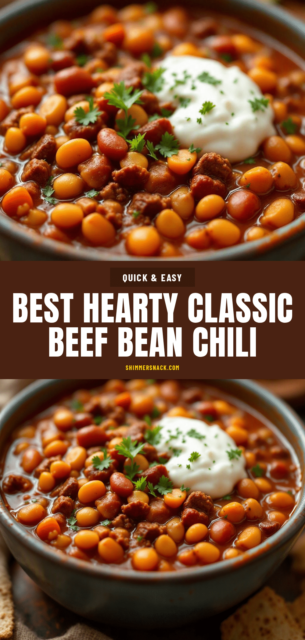 beef and bean chili recipe