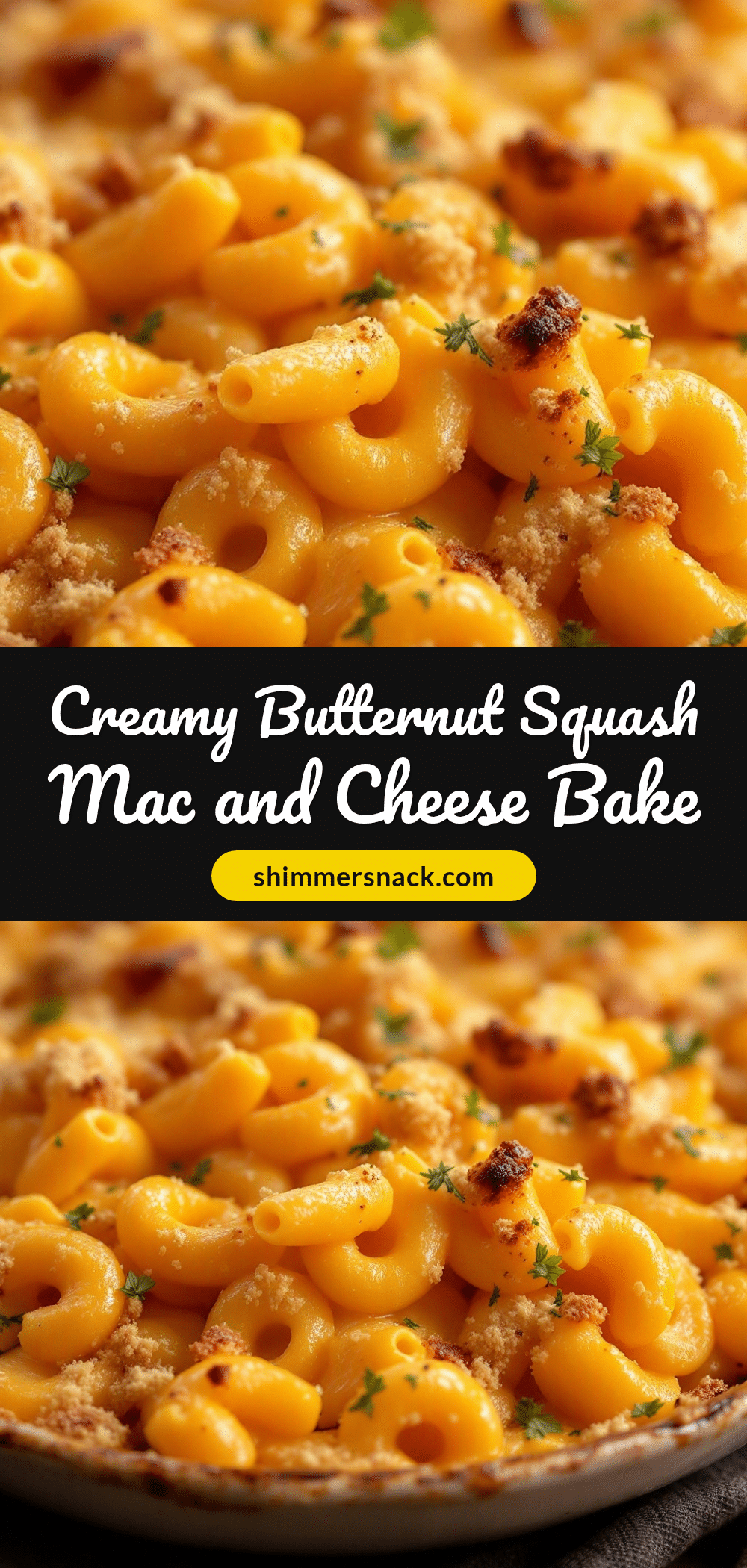 Creamy Butternut Squash Mac and Cheese Bake recipe