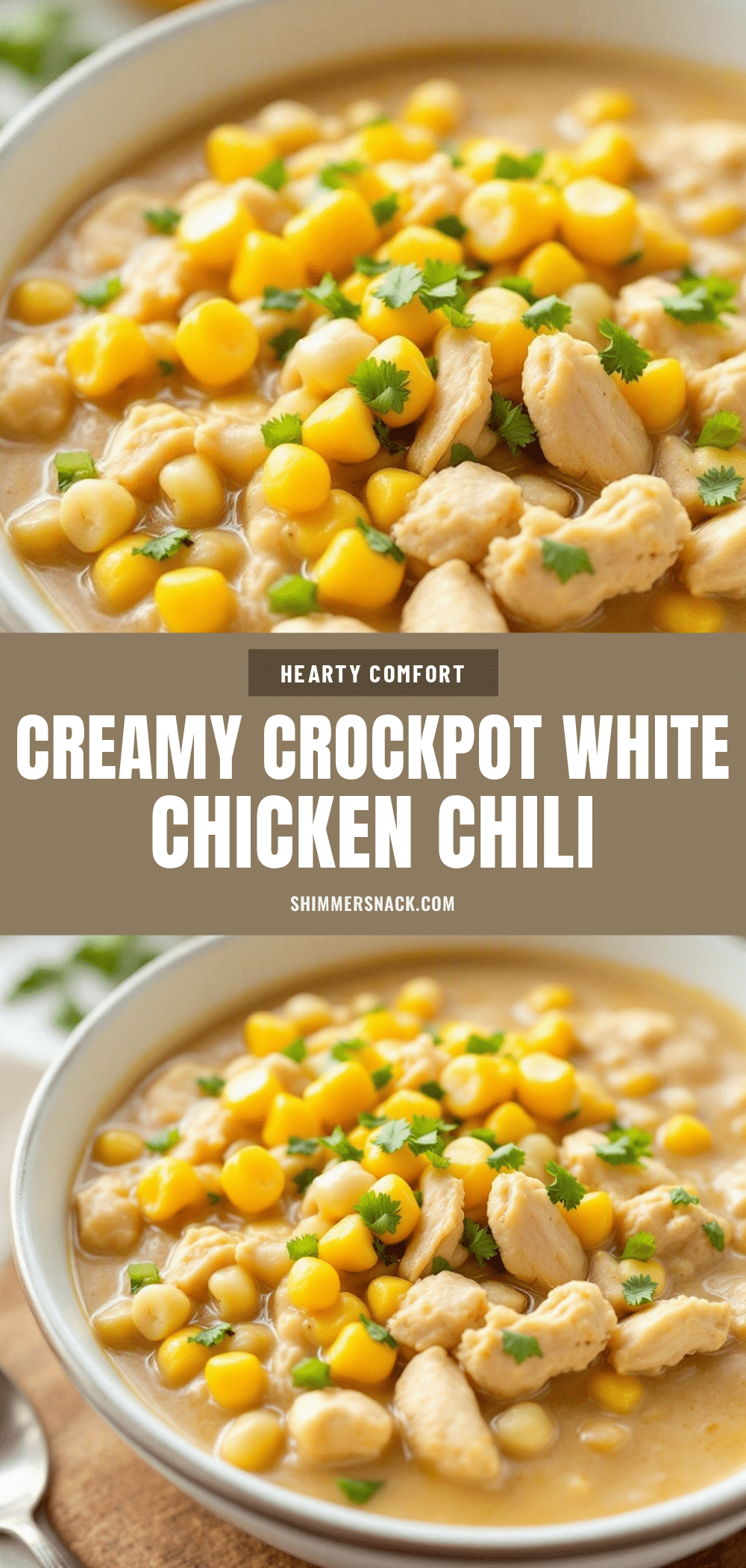 creamy crockpot white chicken chili recipe