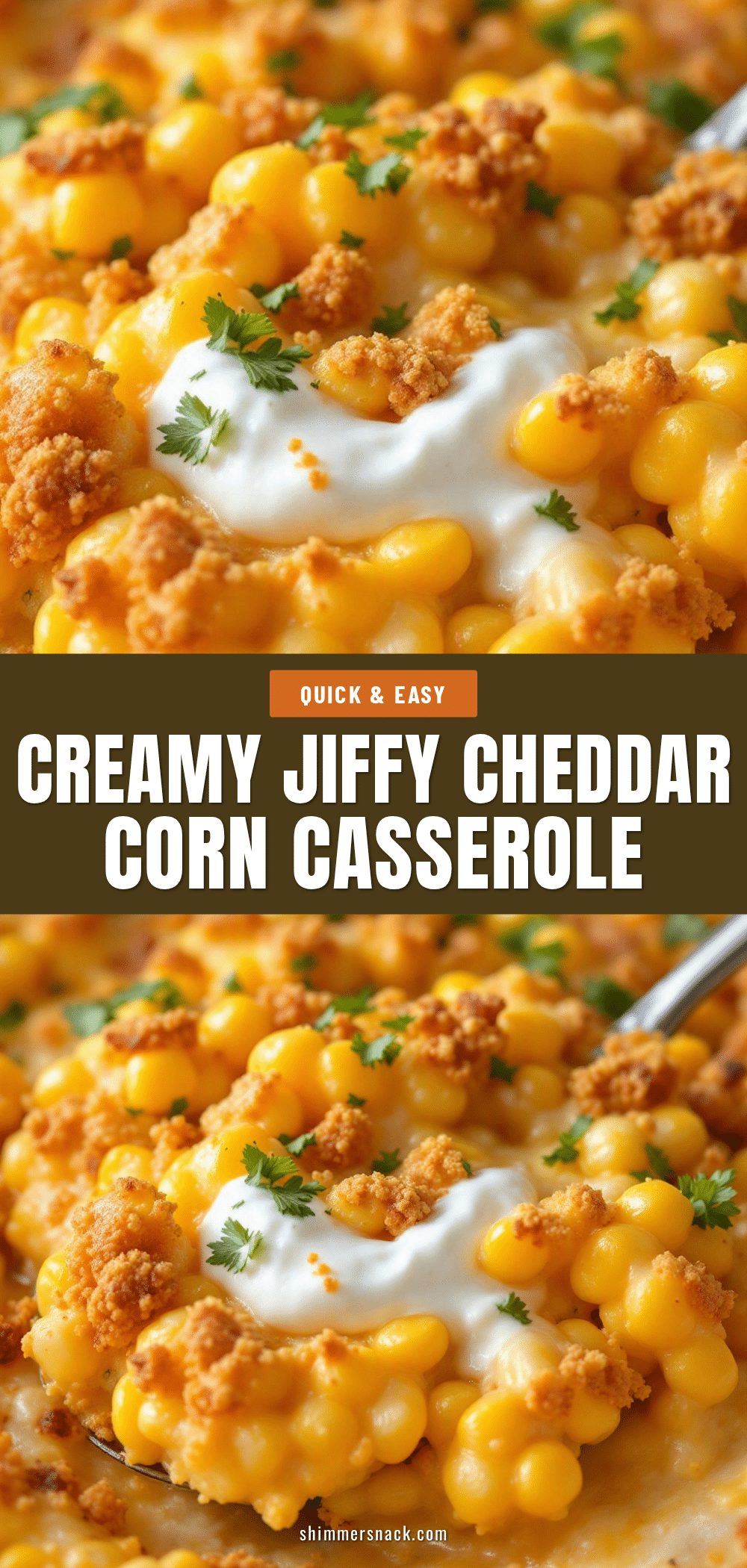 creamy jiffy cheddar corn casserole recipe
