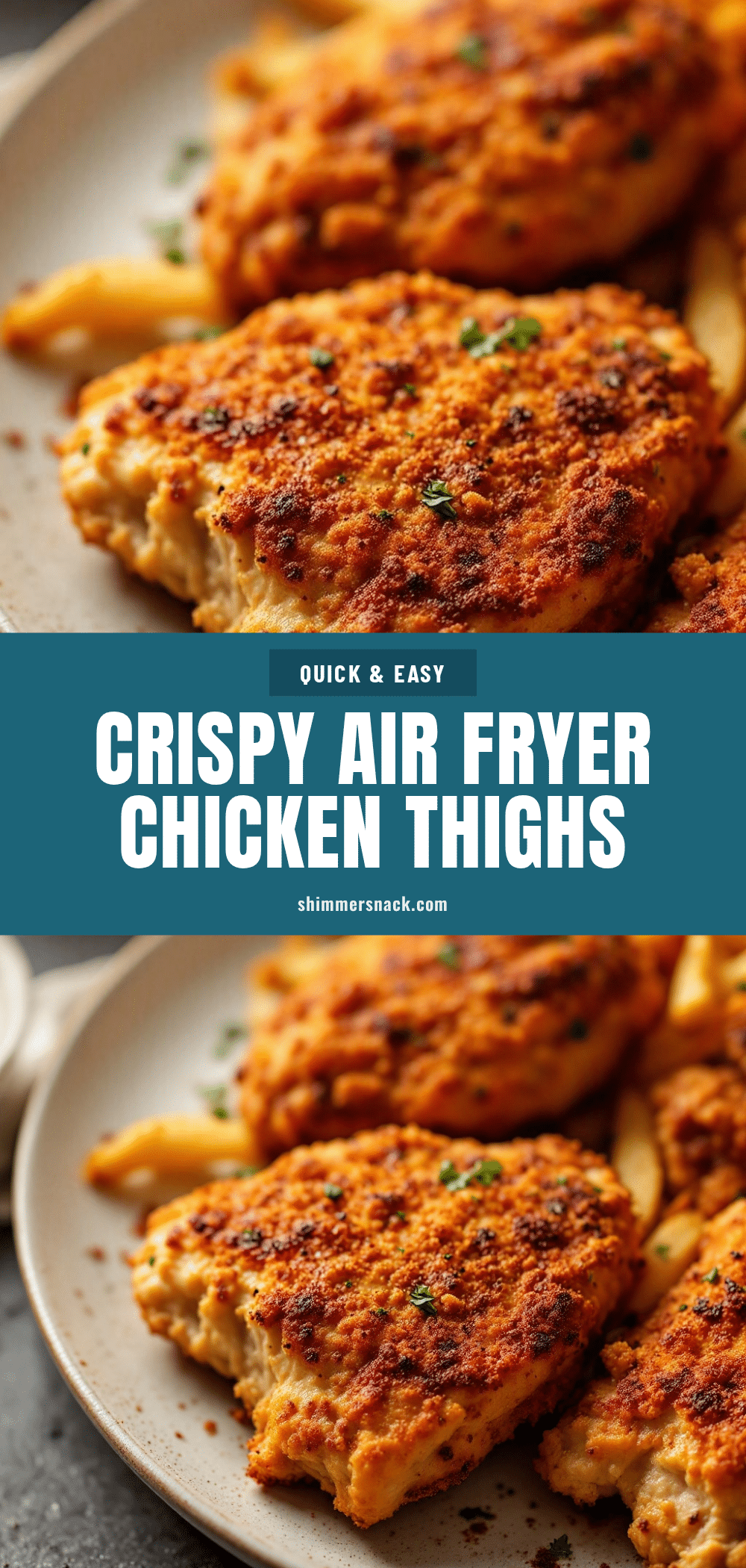 crispy air fryer chicken thighs recipe