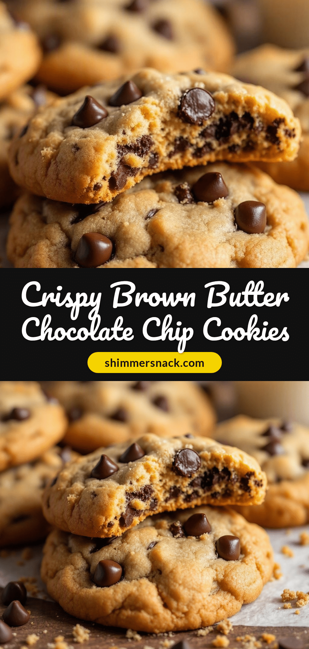 crispy brown butter chocolate chip cookies recipe