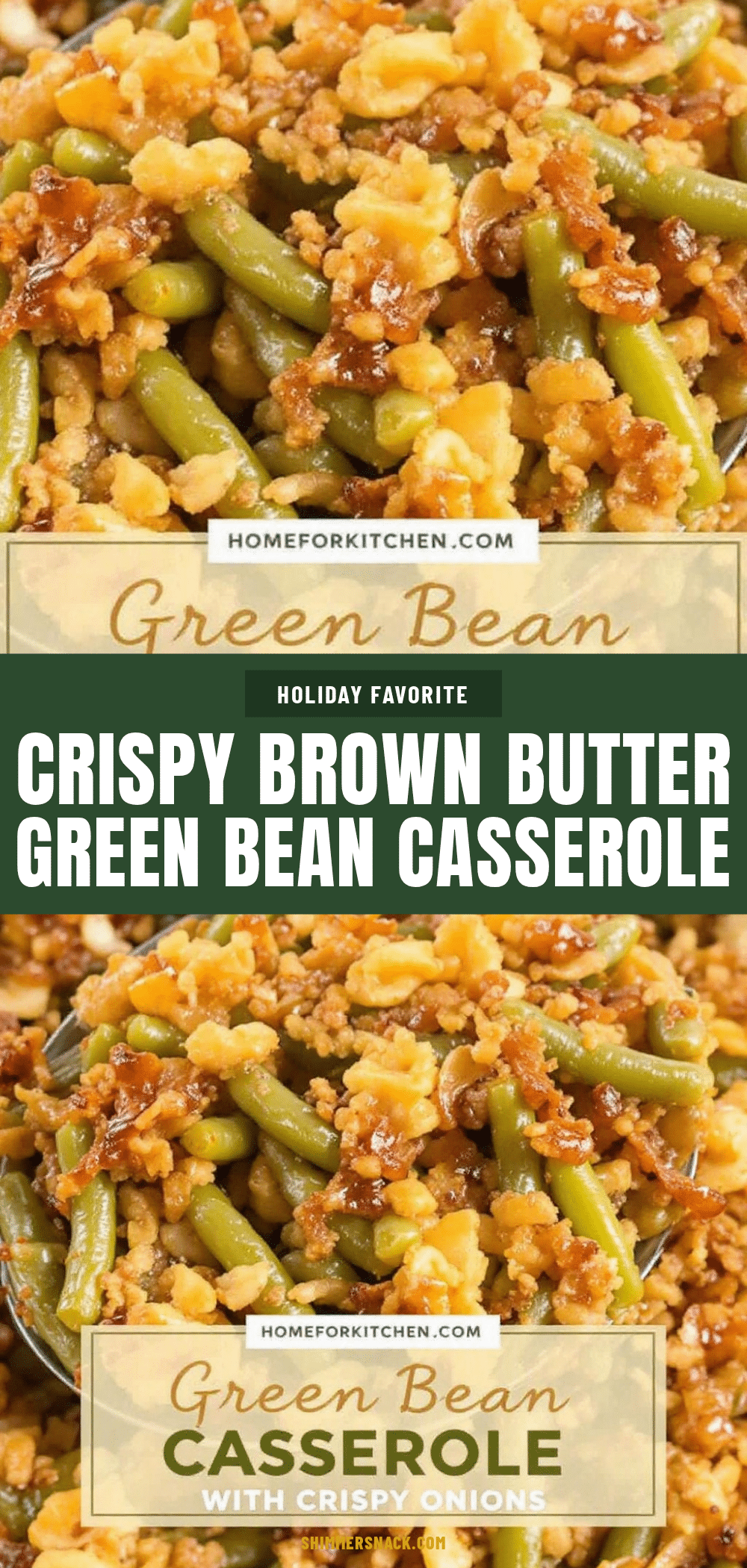 Crispy Brown Butter Green Bean Casserole recipe
