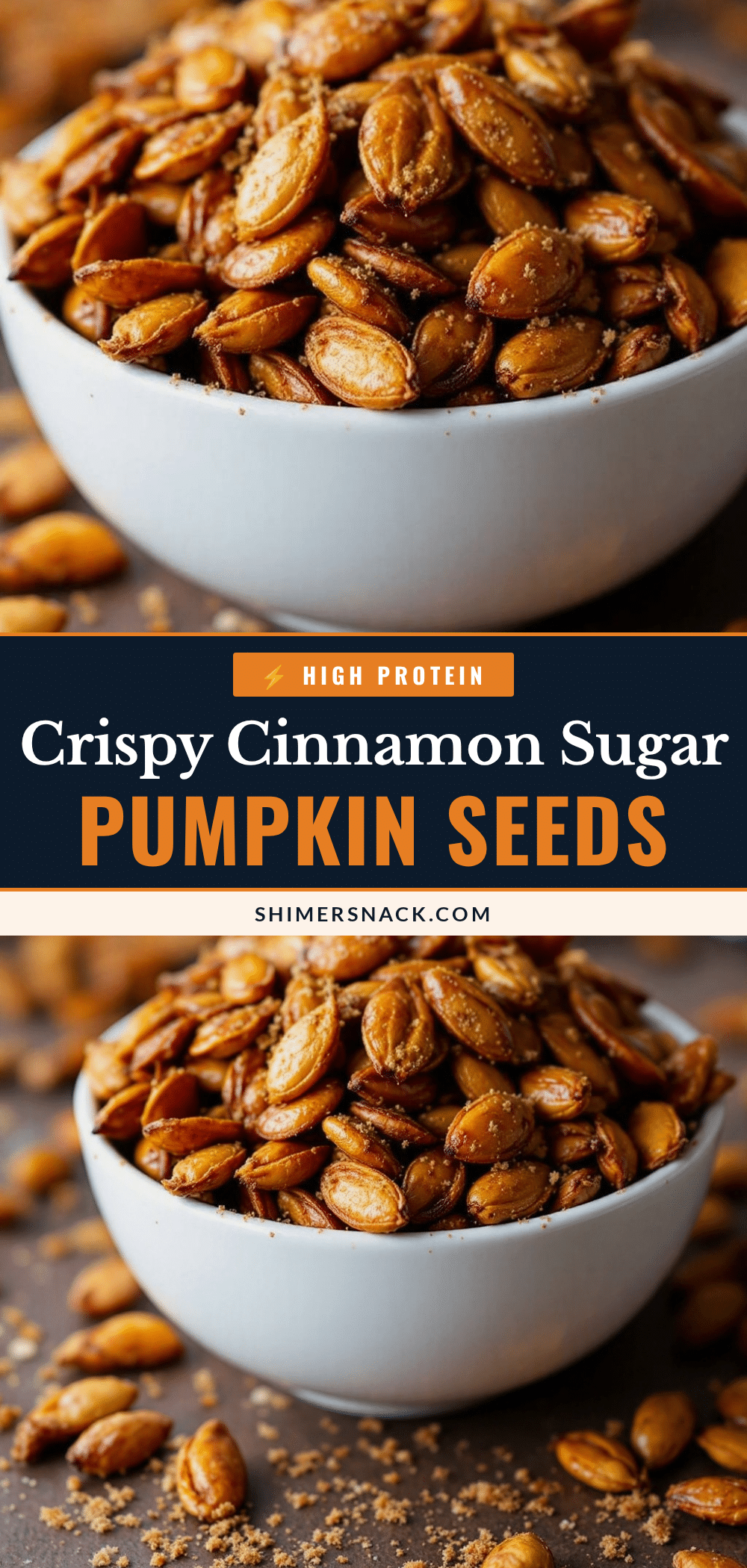 crispy cinnamon sugar roasted pumpkin seeds recipe