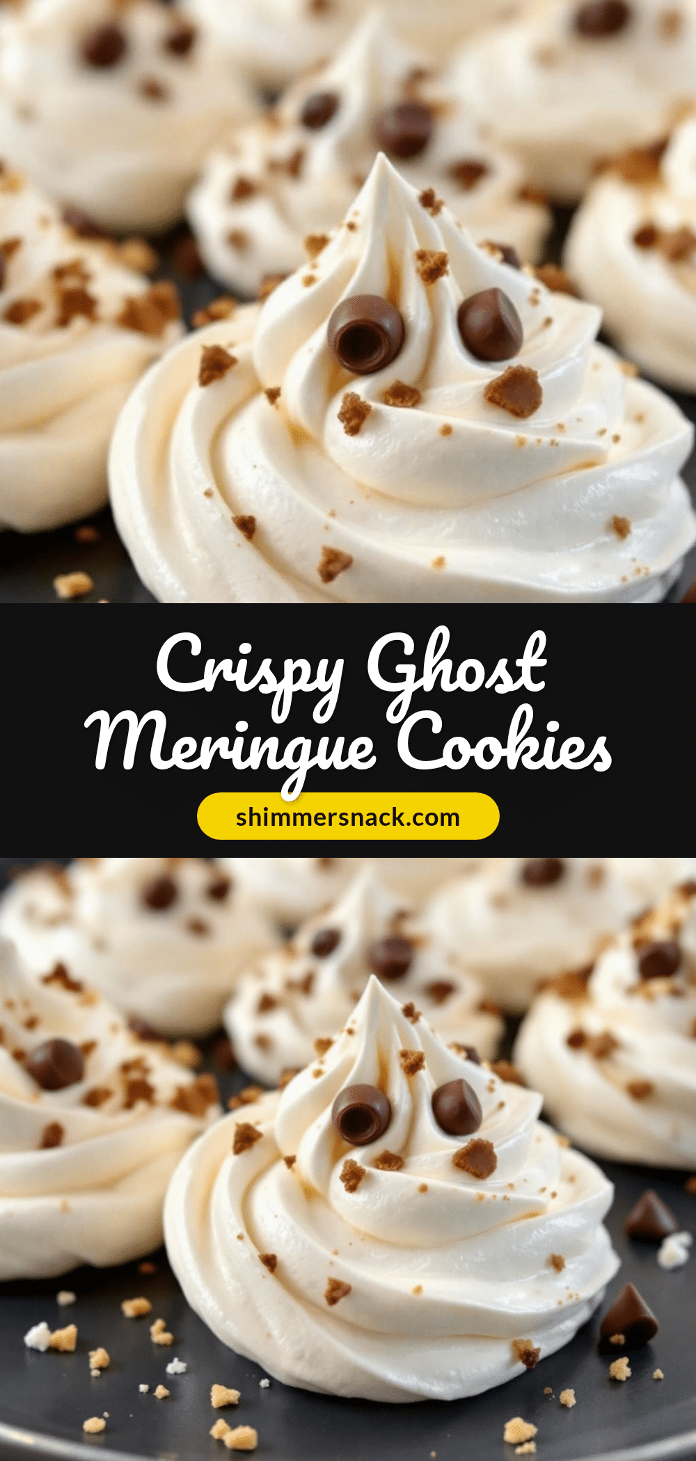crispy ghost meringue cookies recipe