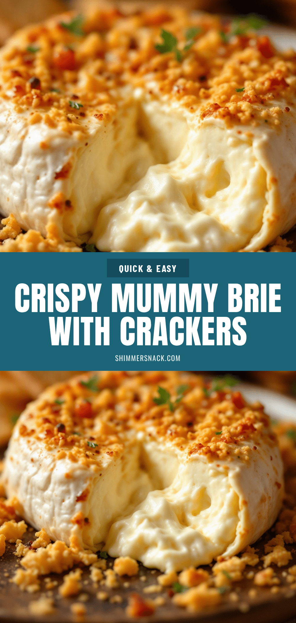Crispy Mummy-Wrapped Brie recipe