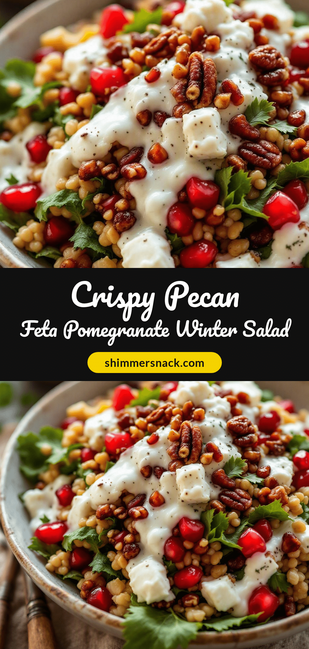 Crispy Pomegranate Winter Salad recipe