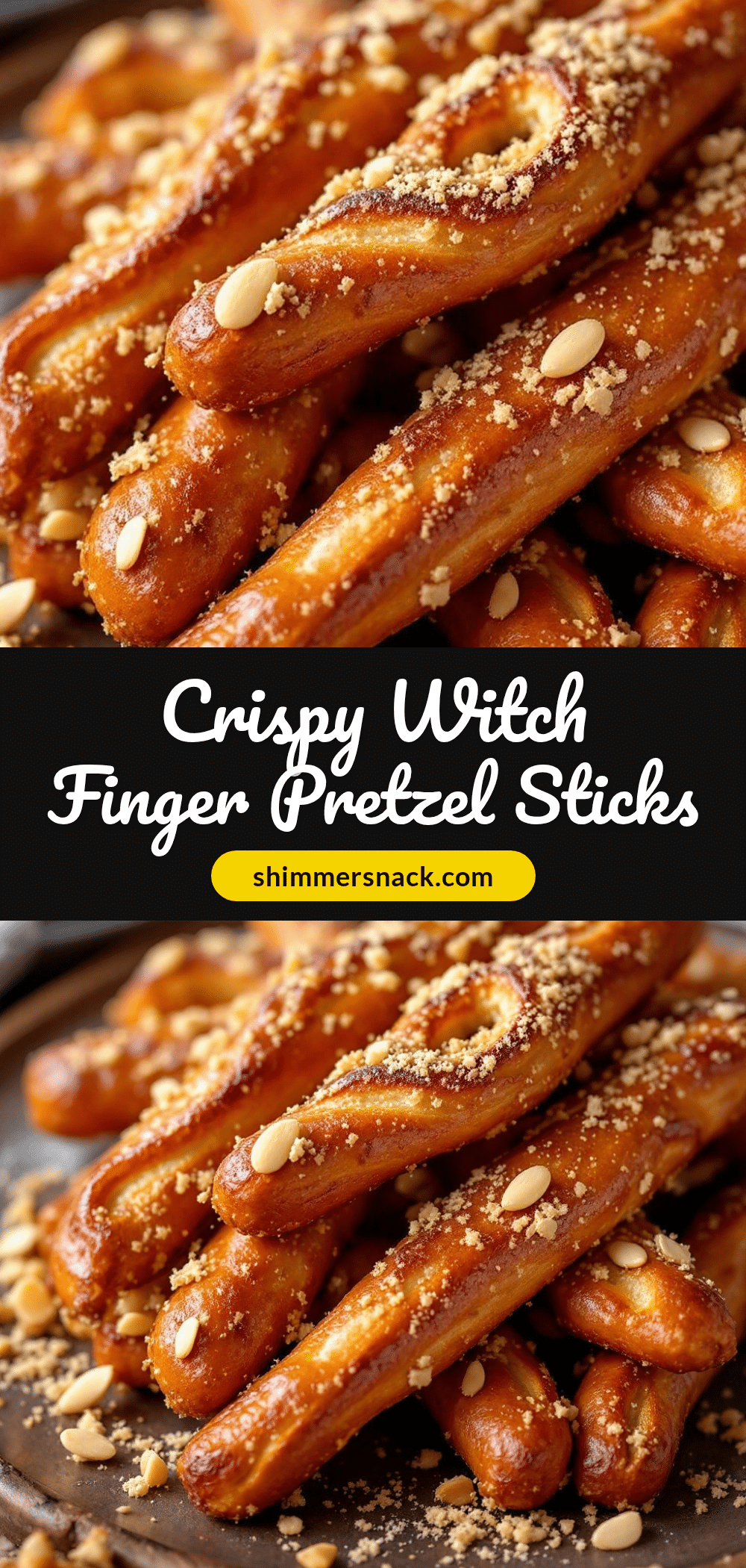 crispy witch finger pretzel sticks recipe