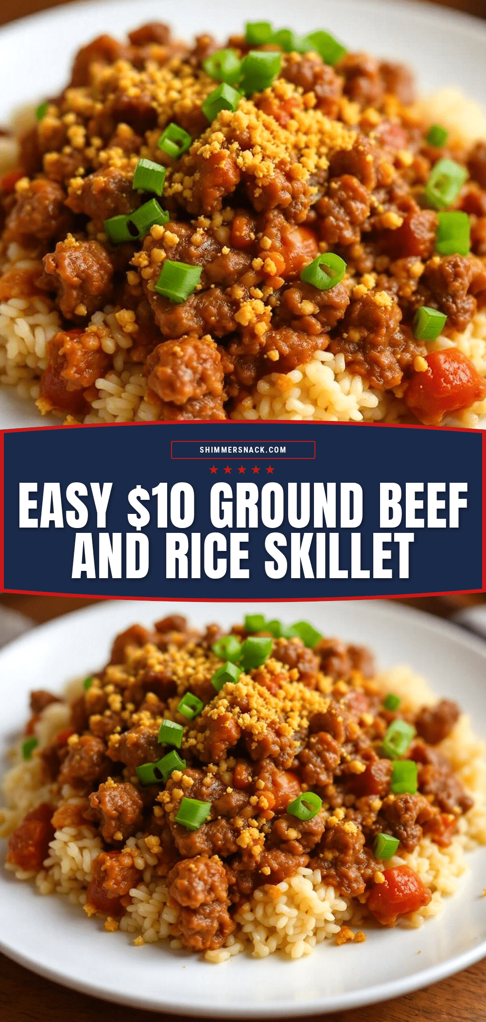 easy budget ground beef and rice skillet recipe