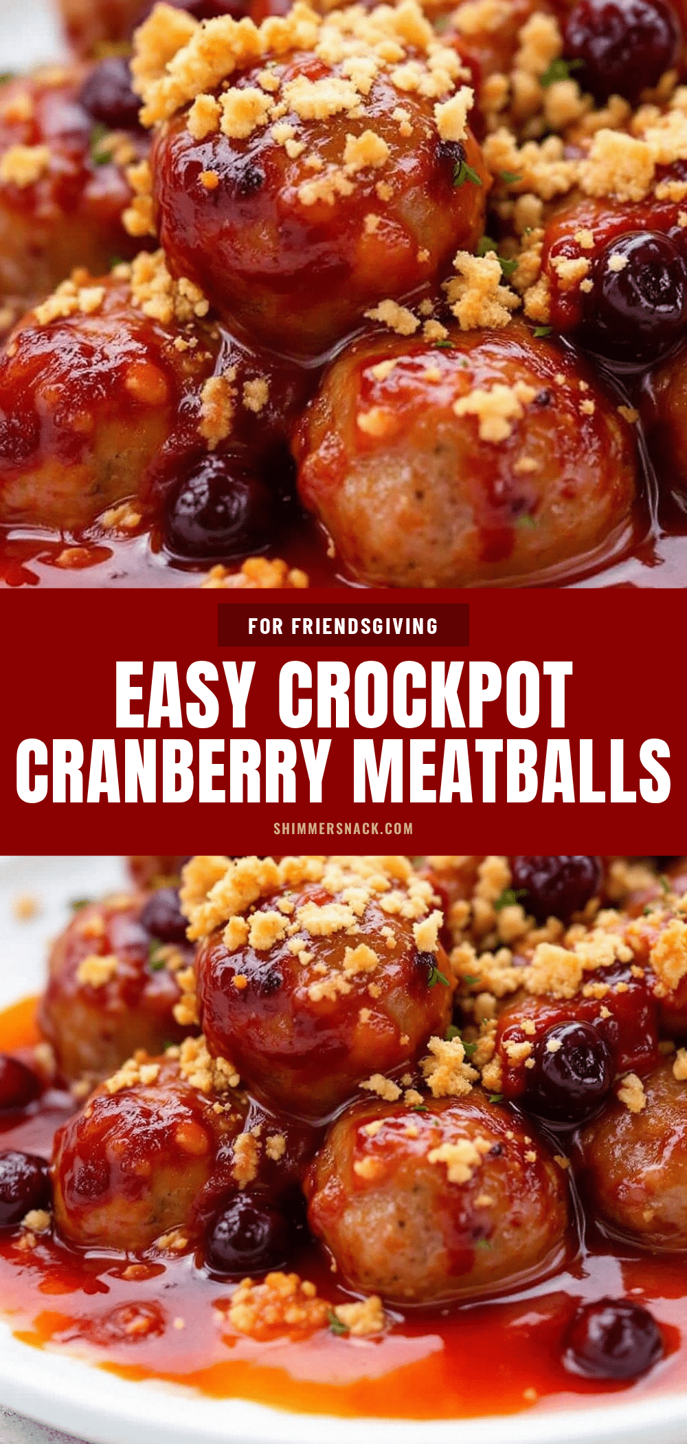 easy crockpot cranberry meatballs recipe