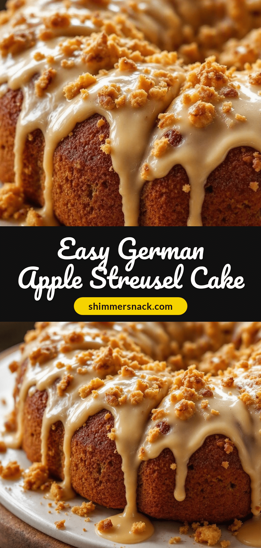 Easy German Apple Streusel Cake recipe