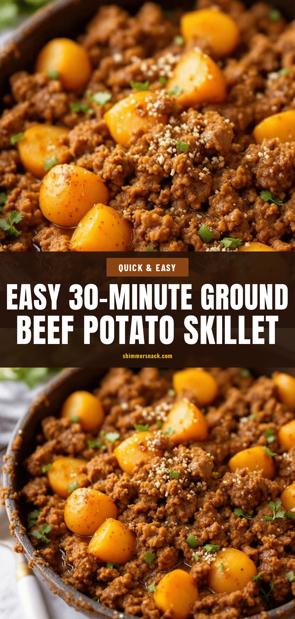 ground beef and potato skillet recipe
