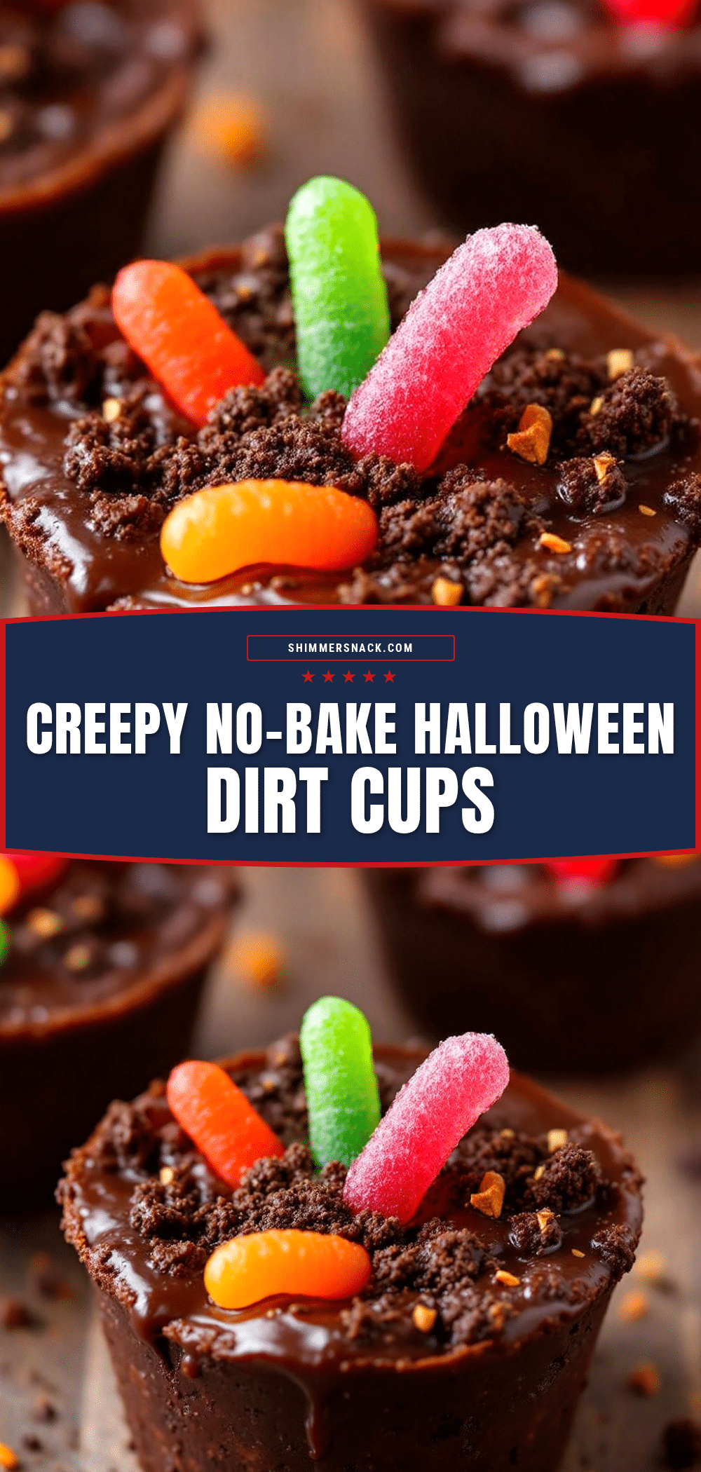 Halloween dirt cups recipe