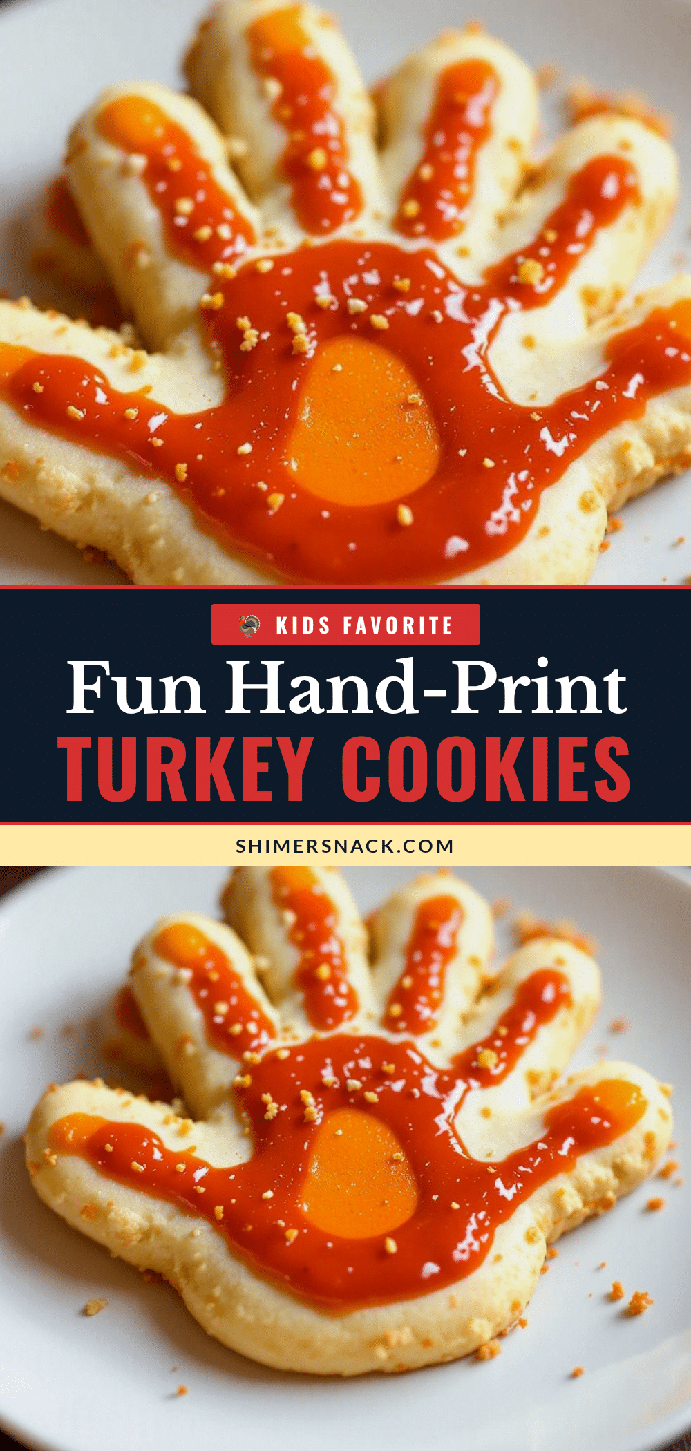 hand-print turkey sugar cookies recipe