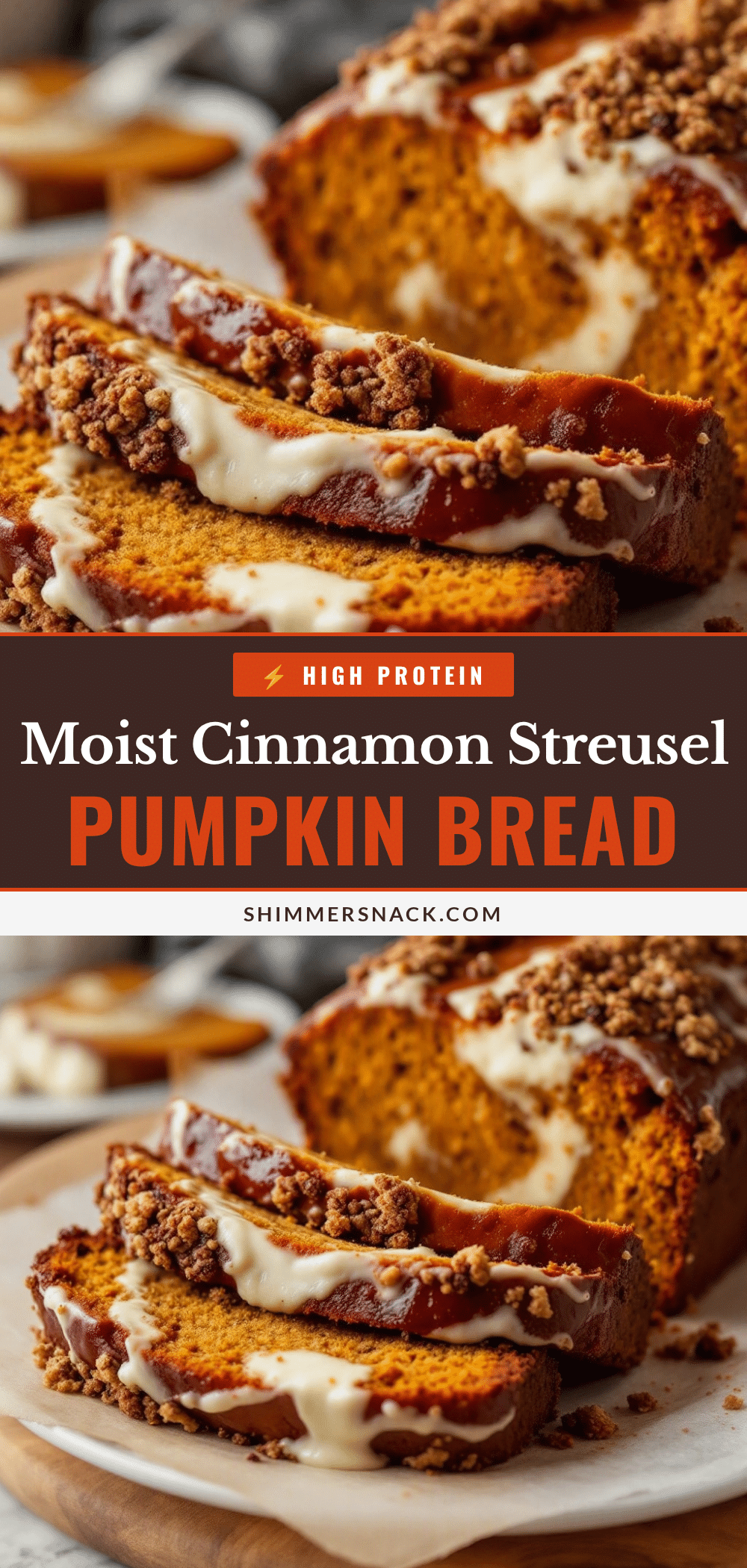moist cinnamon streusel pumpkin bread recipe