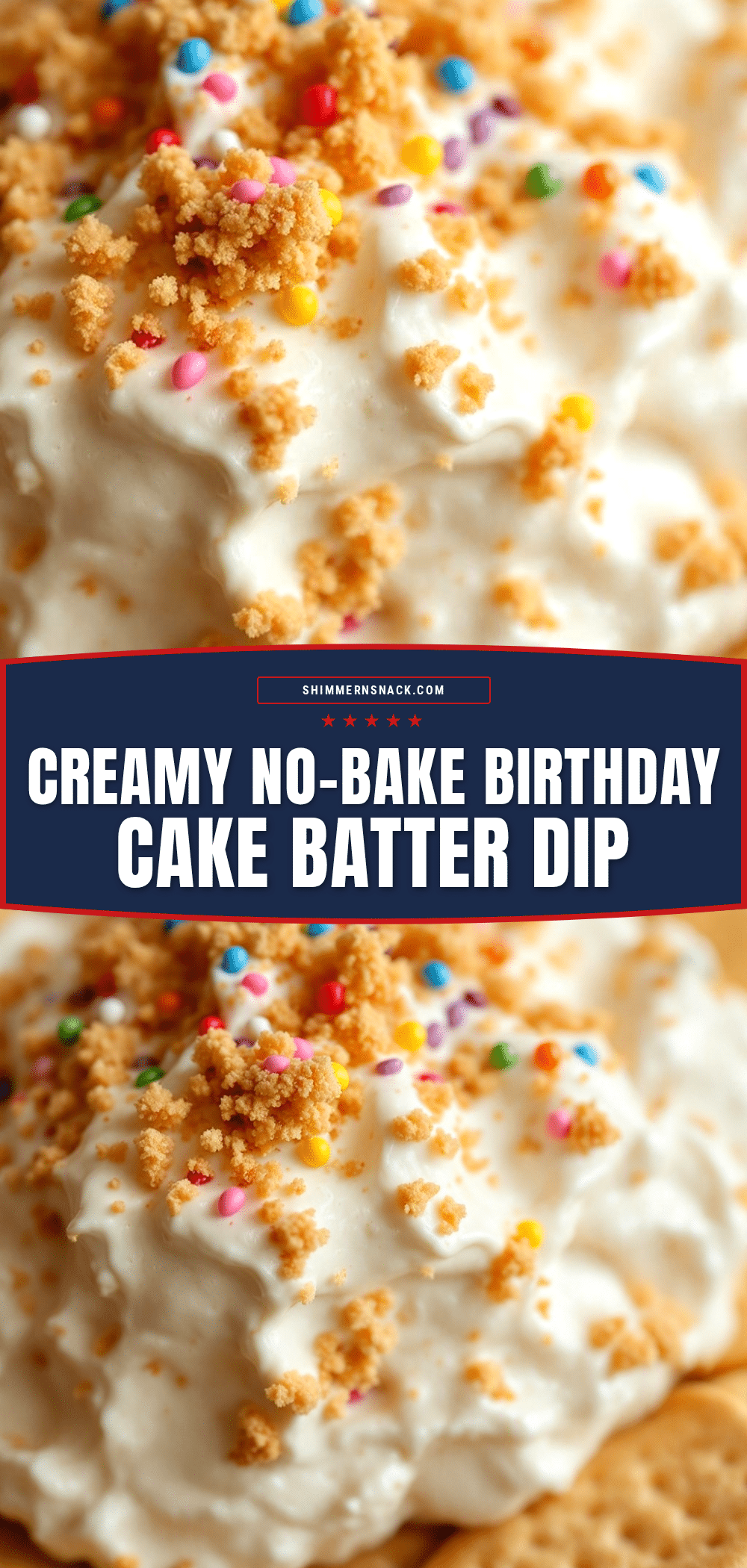 No-Bake Birthday Cake Batter Dip recipe