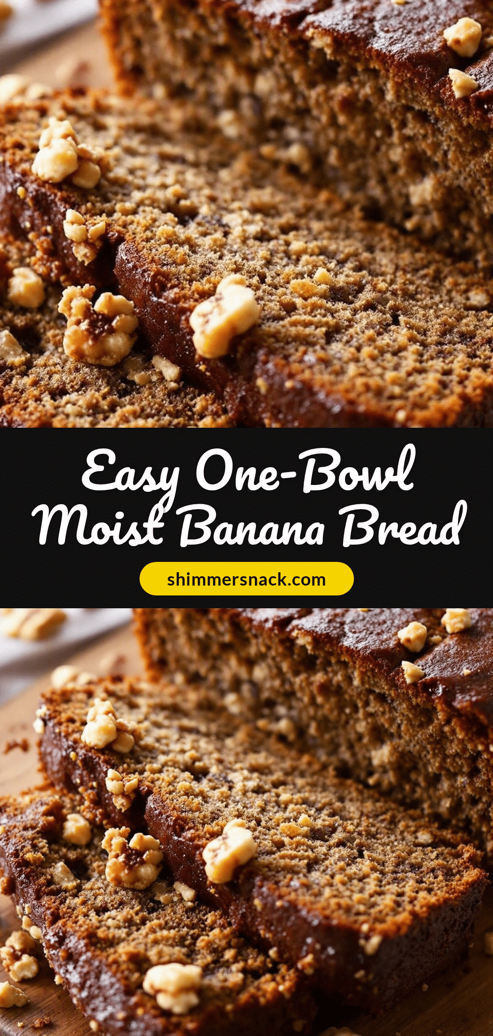 one-bowl banana bread recipe
