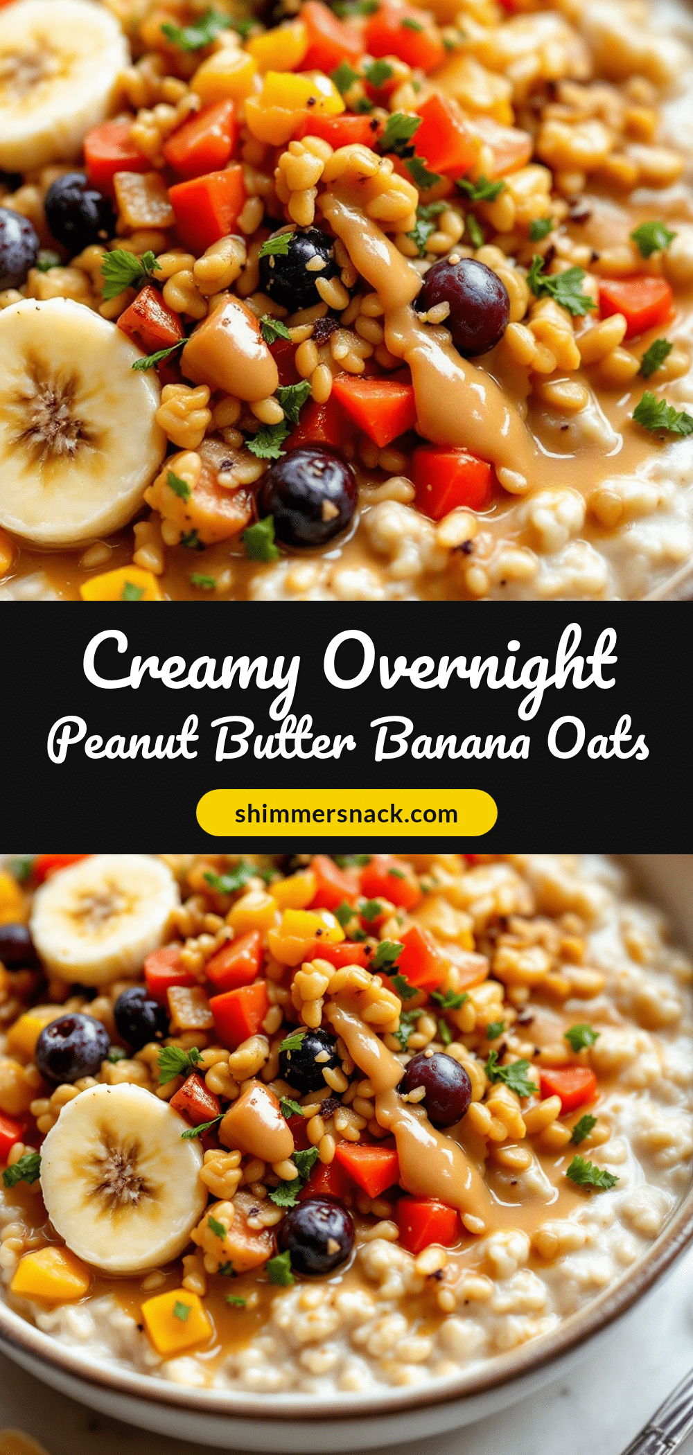 overnight peanut butter banana oats recipe