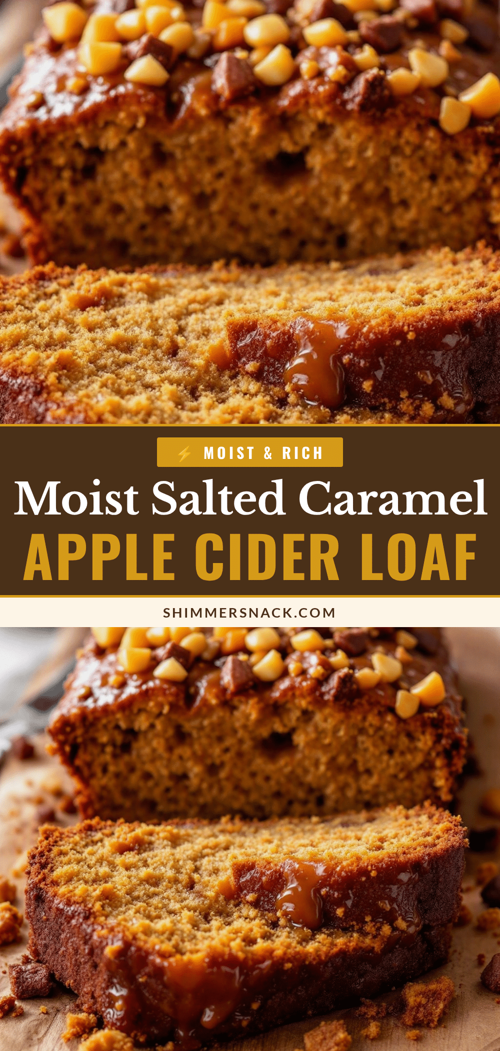 salted caramel apple cider loaf cake recipe